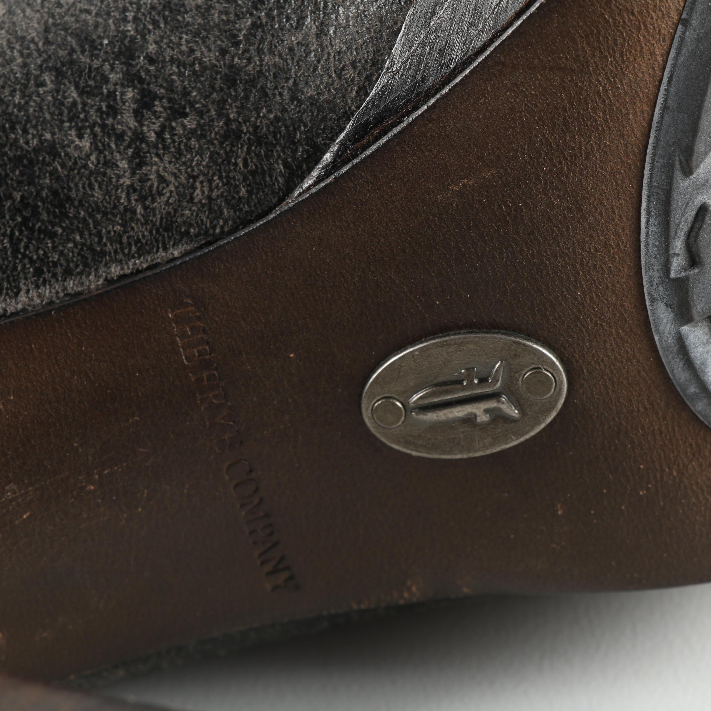 Frye Harlow Black Suede Oxford Bootie