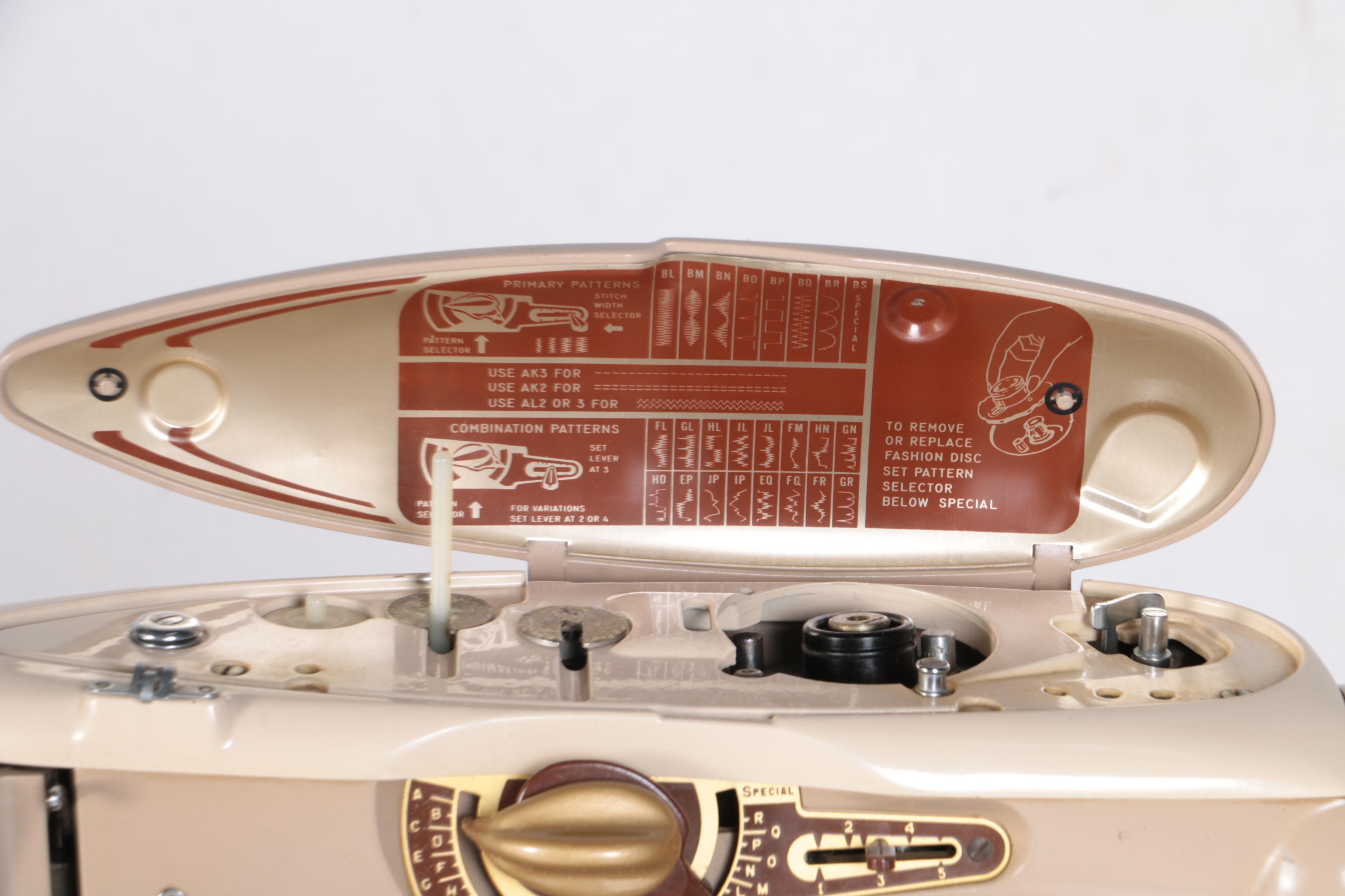 Vintage Singer 500A Sewing Machine and Table