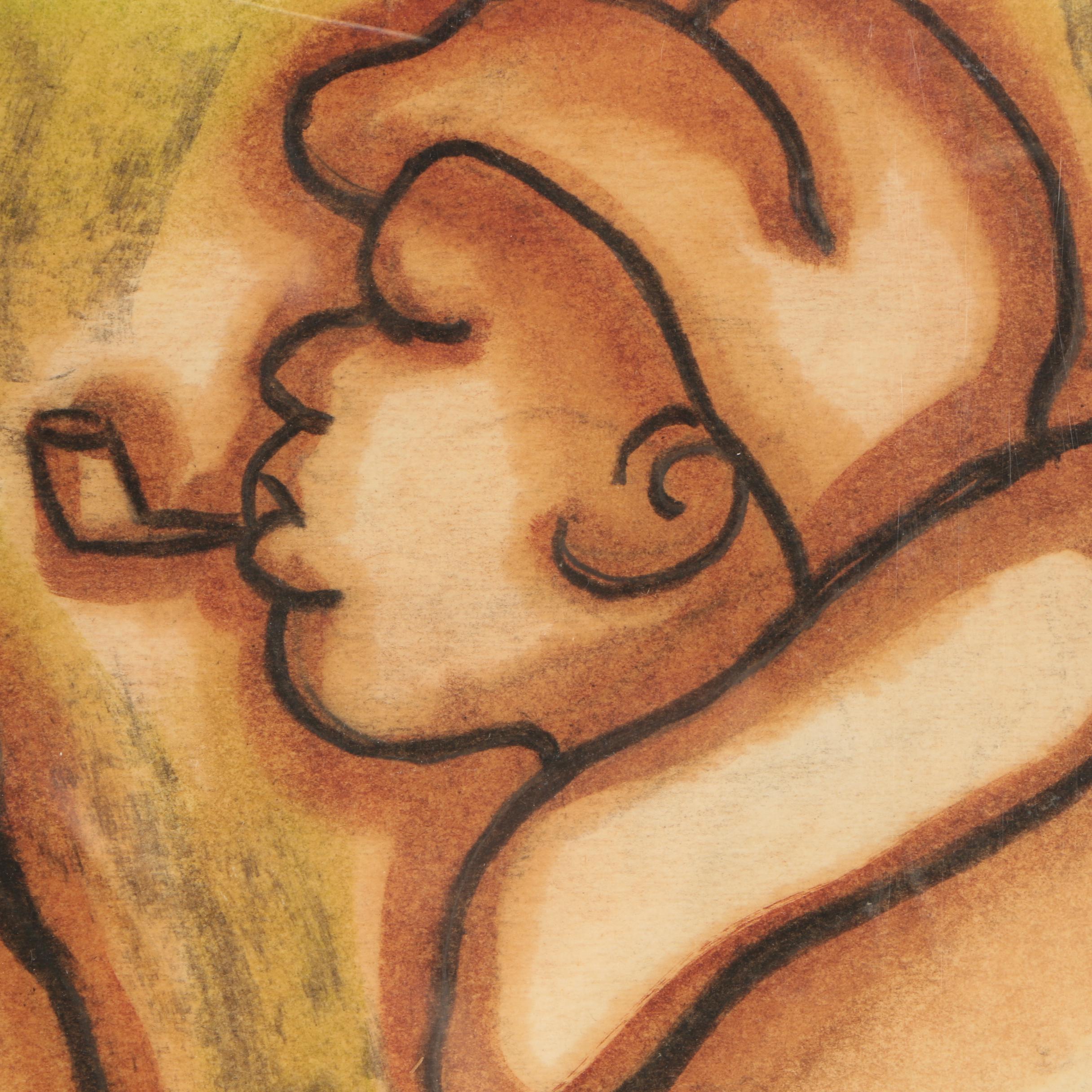 James Dorothy Ink & Watercolor