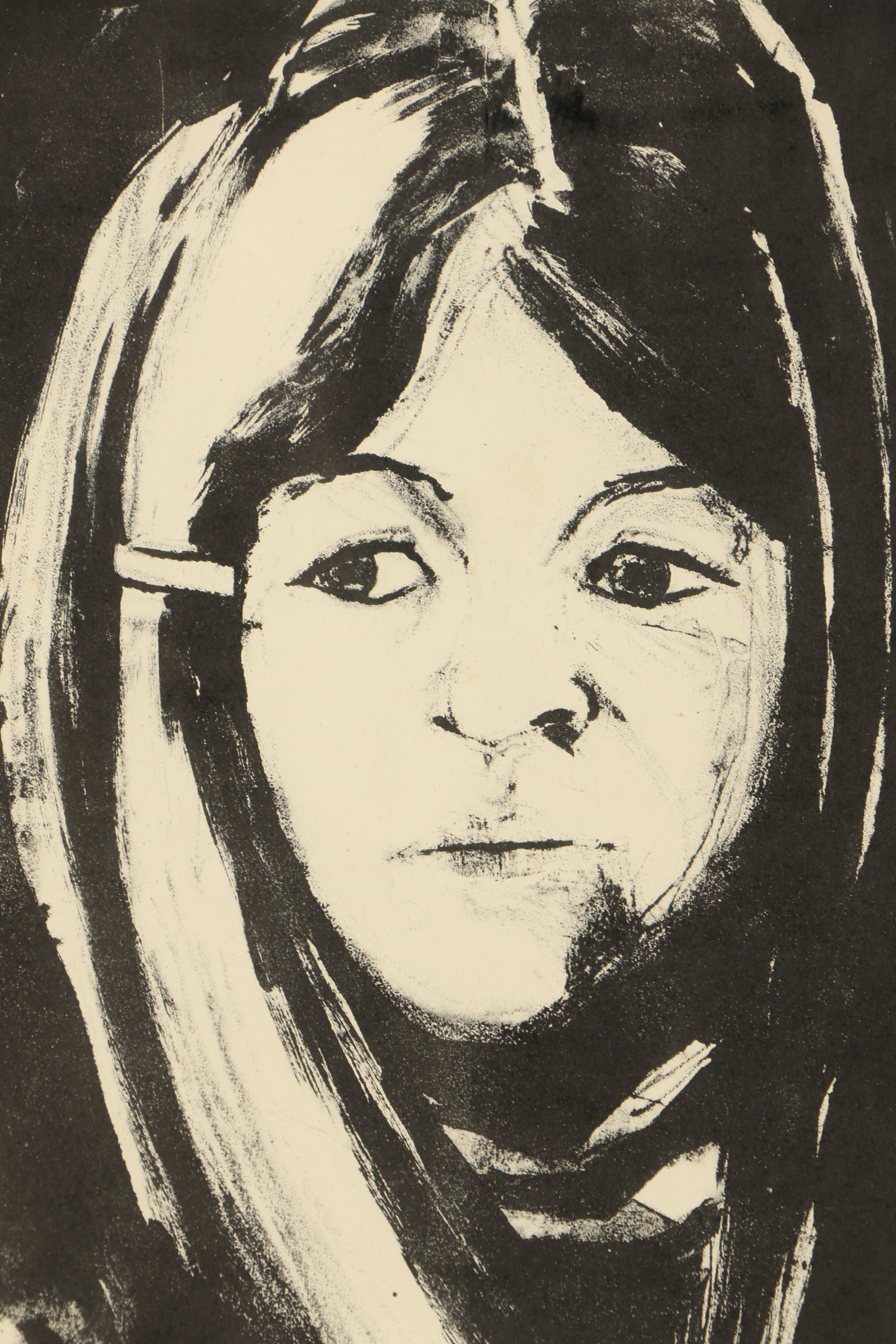 Sam Cady Stone Lithograph "Justine"