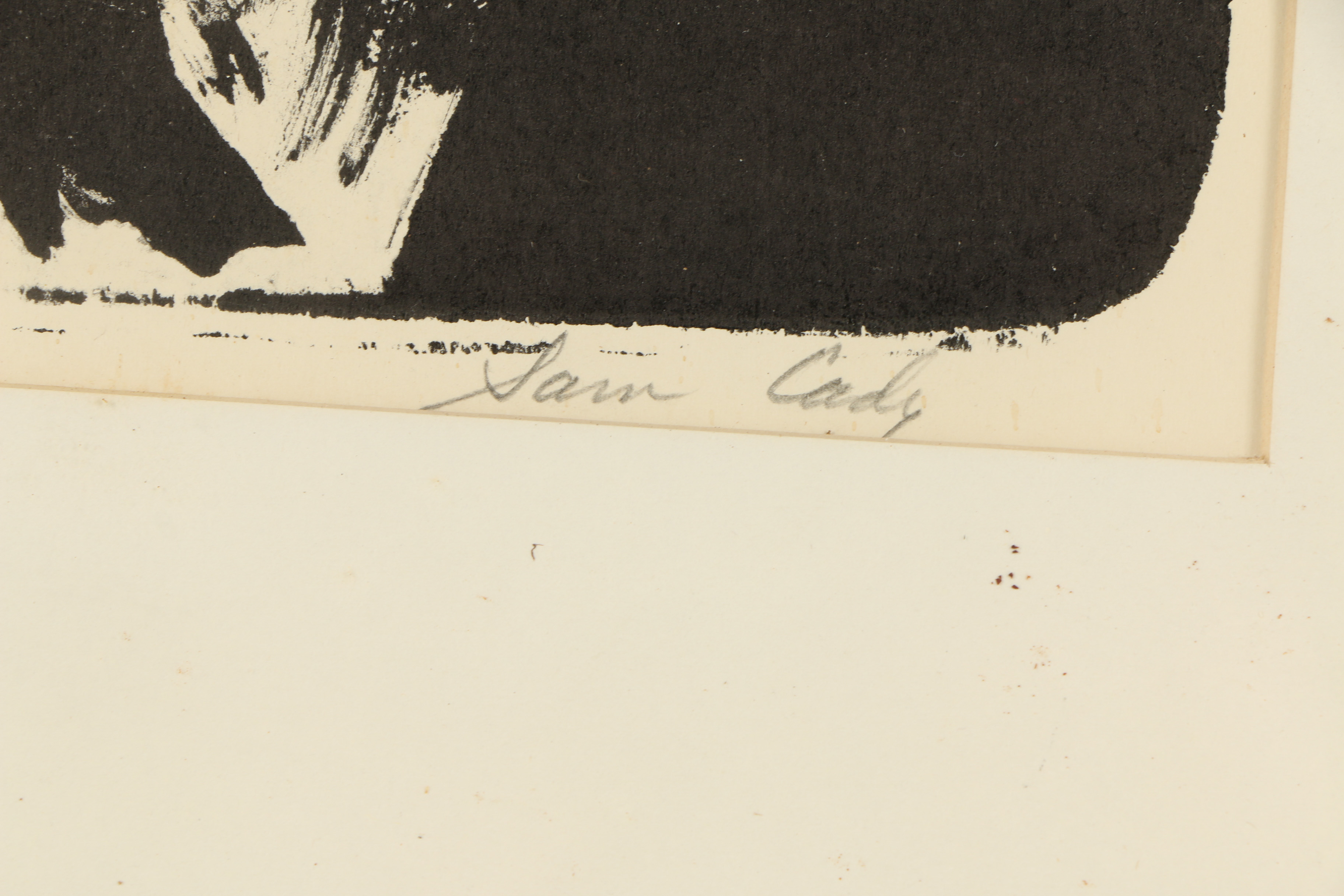 Sam Cady Stone Lithograph "Justine"