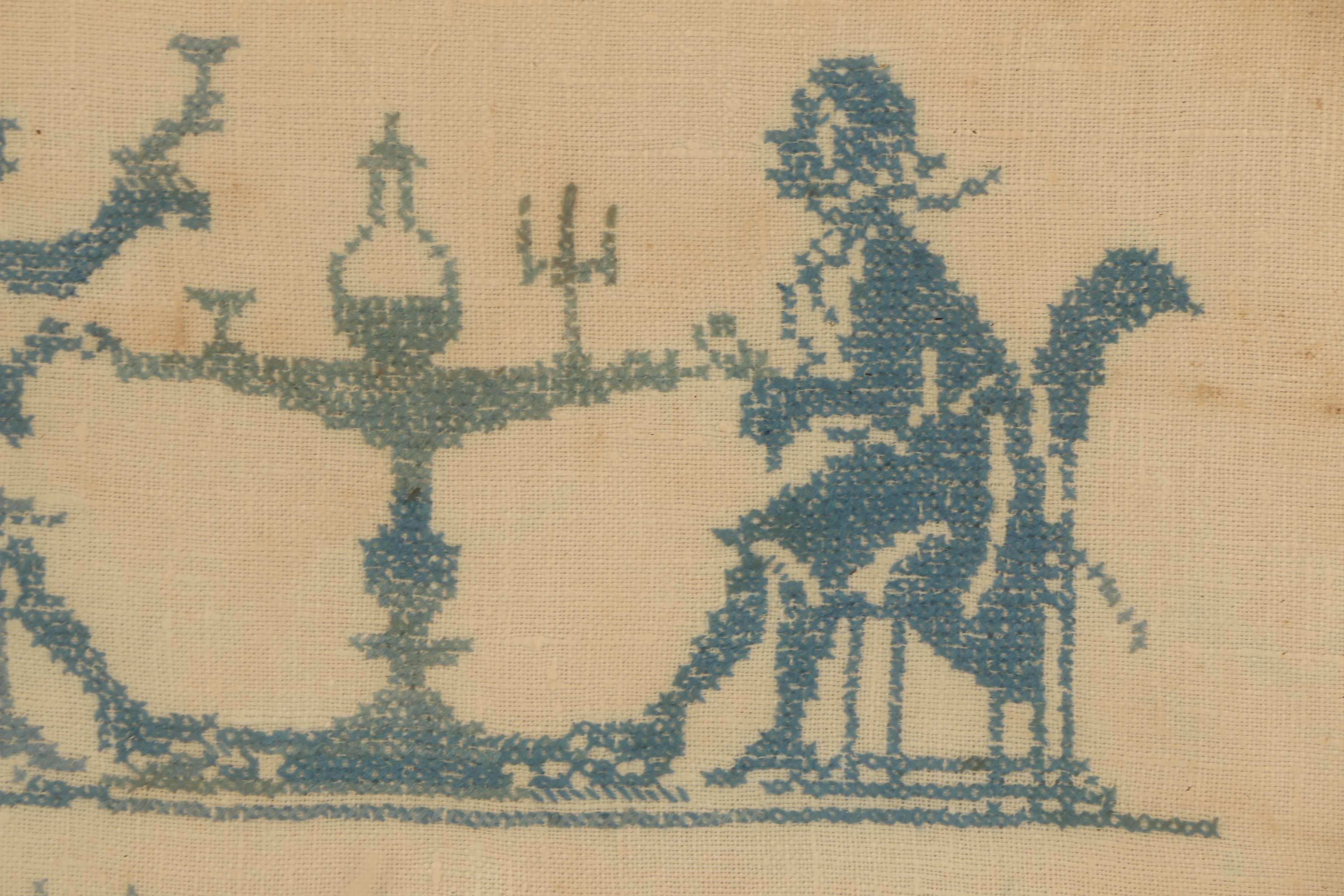 Antique Cross-Stitch Sampler