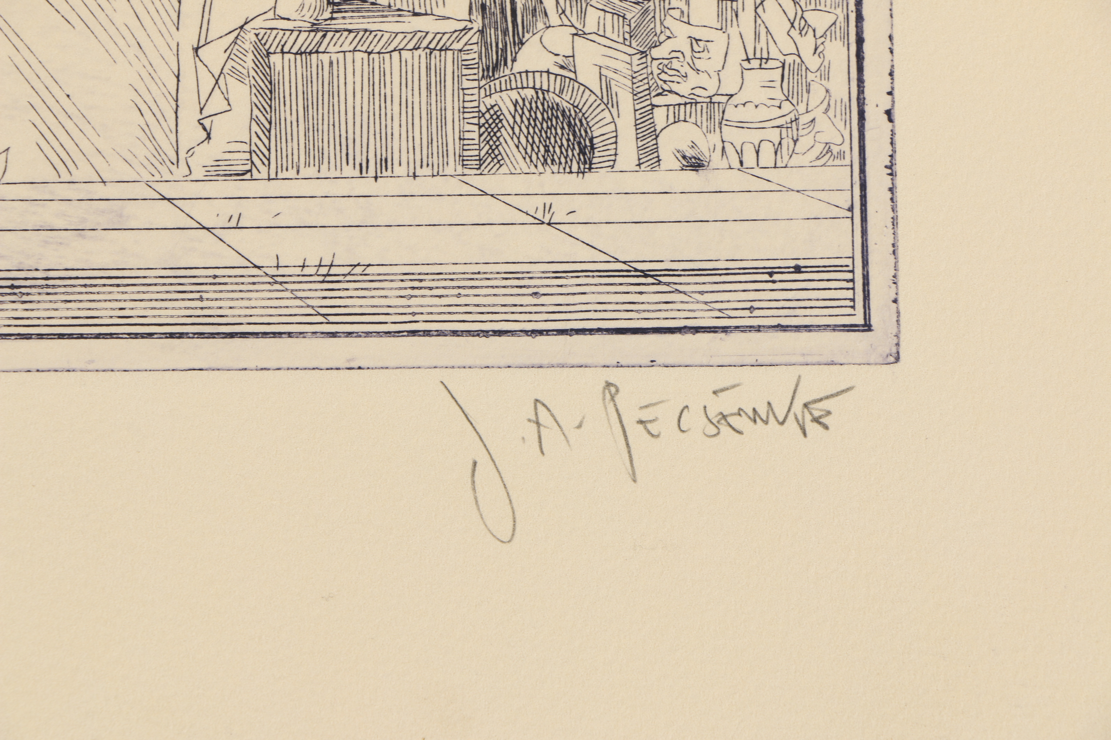 Joe Pescenke Etchings "Commedia dell'Arte"