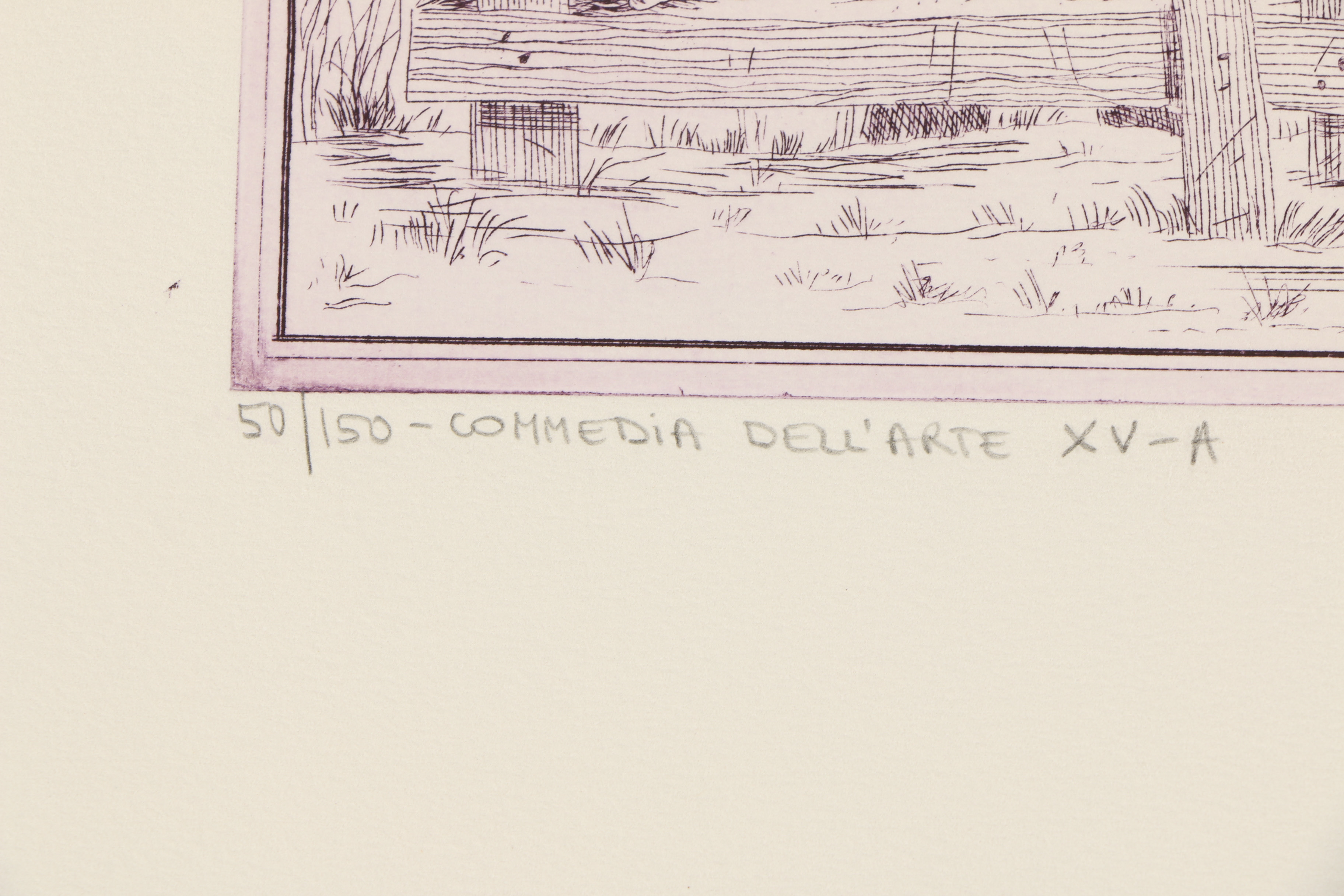 Joe Pescenke Etchings "Commedia dell'Arte"