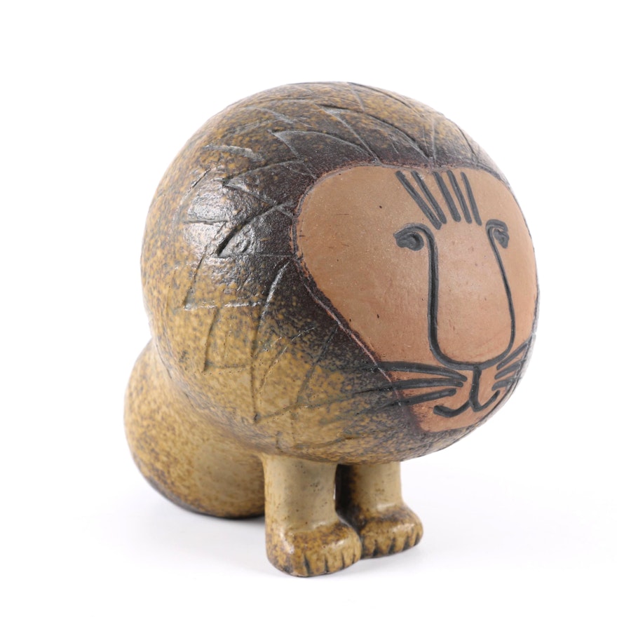 Gustavsberg Stoneware Lion Figurine