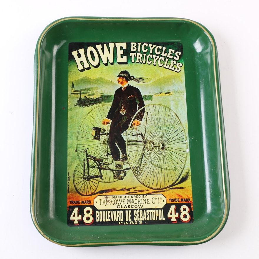 "Howe Bicycles" Advertising Tray
