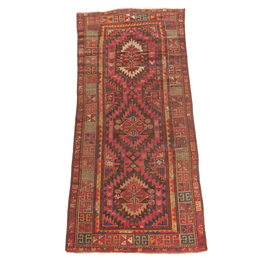 Handwoven Caucasian Kazak Wool Area Rug