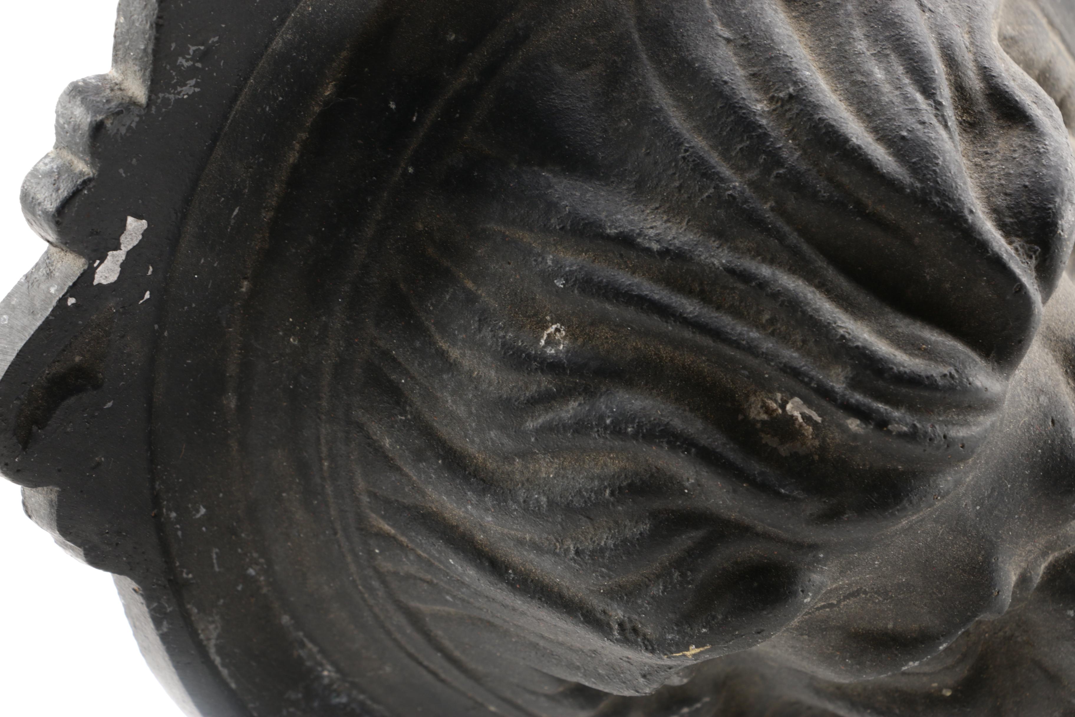 Lion Head Motif Metal Outdoor Sconce Marked "Patterson London 1893"