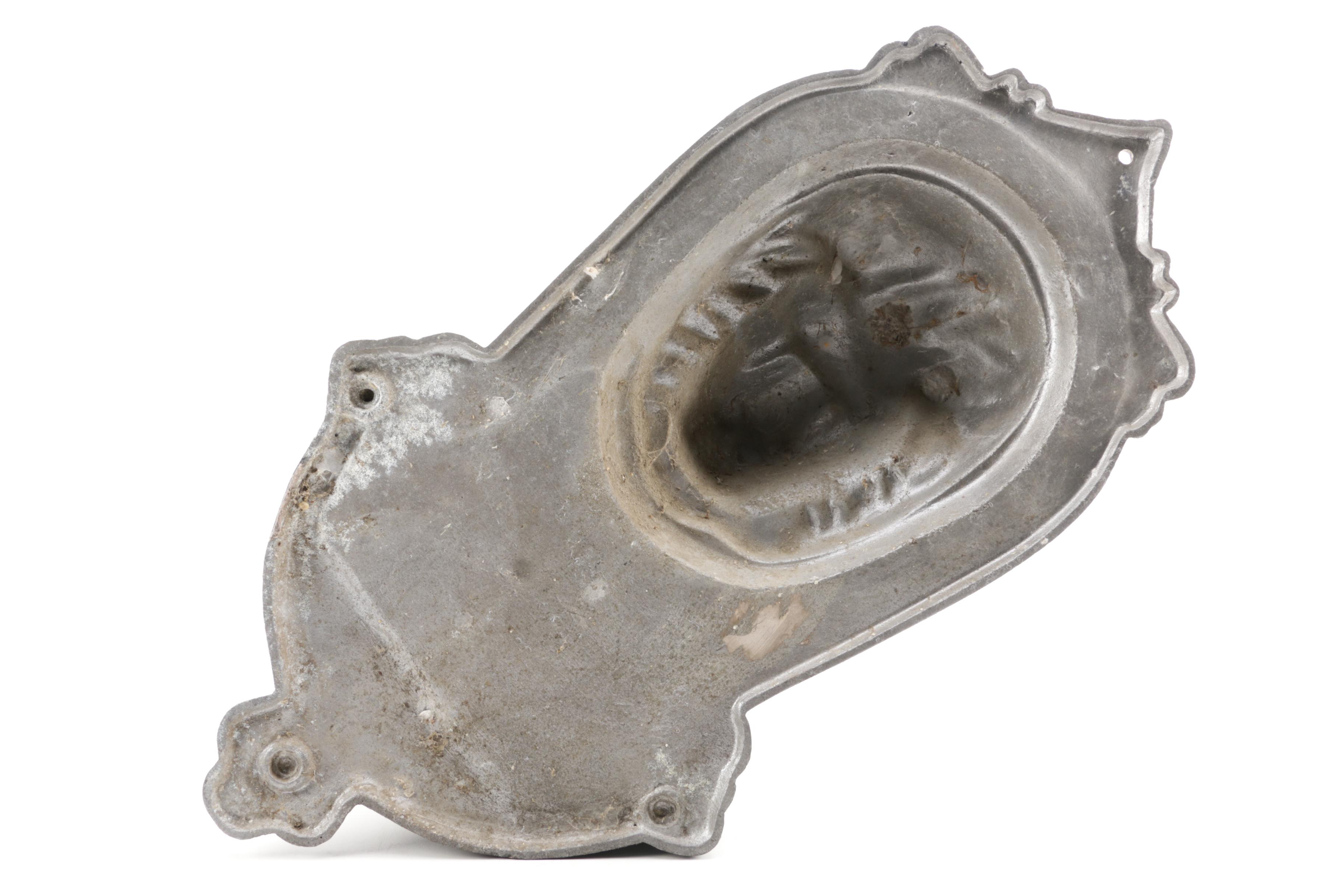 Lion Head Motif Metal Outdoor Sconce Marked "Patterson London 1893"