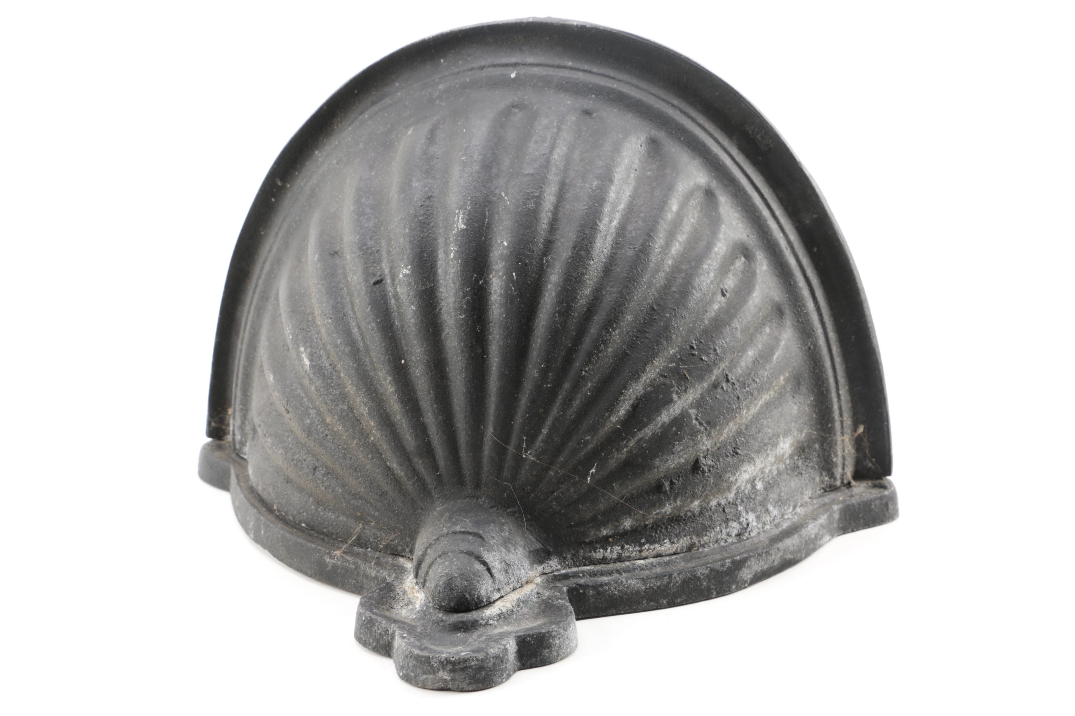 Lion Head Motif Metal Outdoor Sconce Marked "Patterson London 1893"