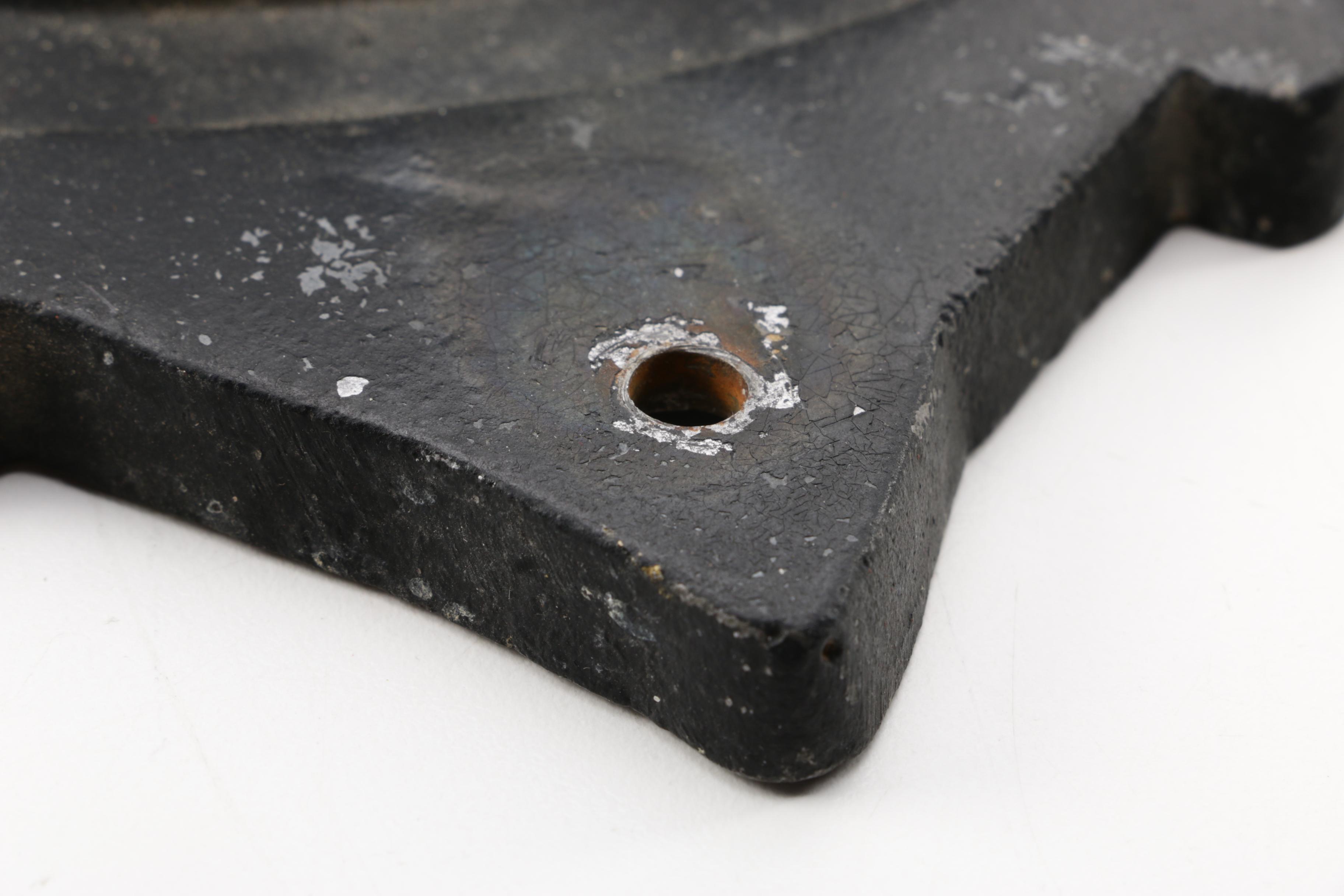 Lion Head Motif Metal Outdoor Sconce Marked "Patterson London 1893"