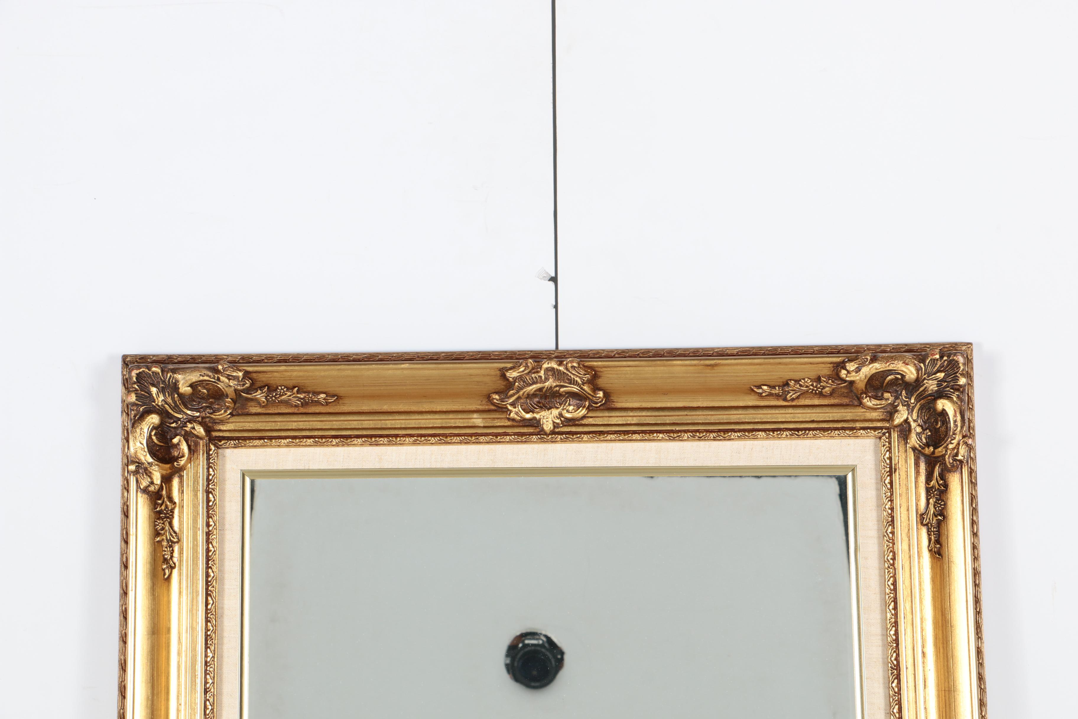 Ornate Gold Tone Wall Mirror