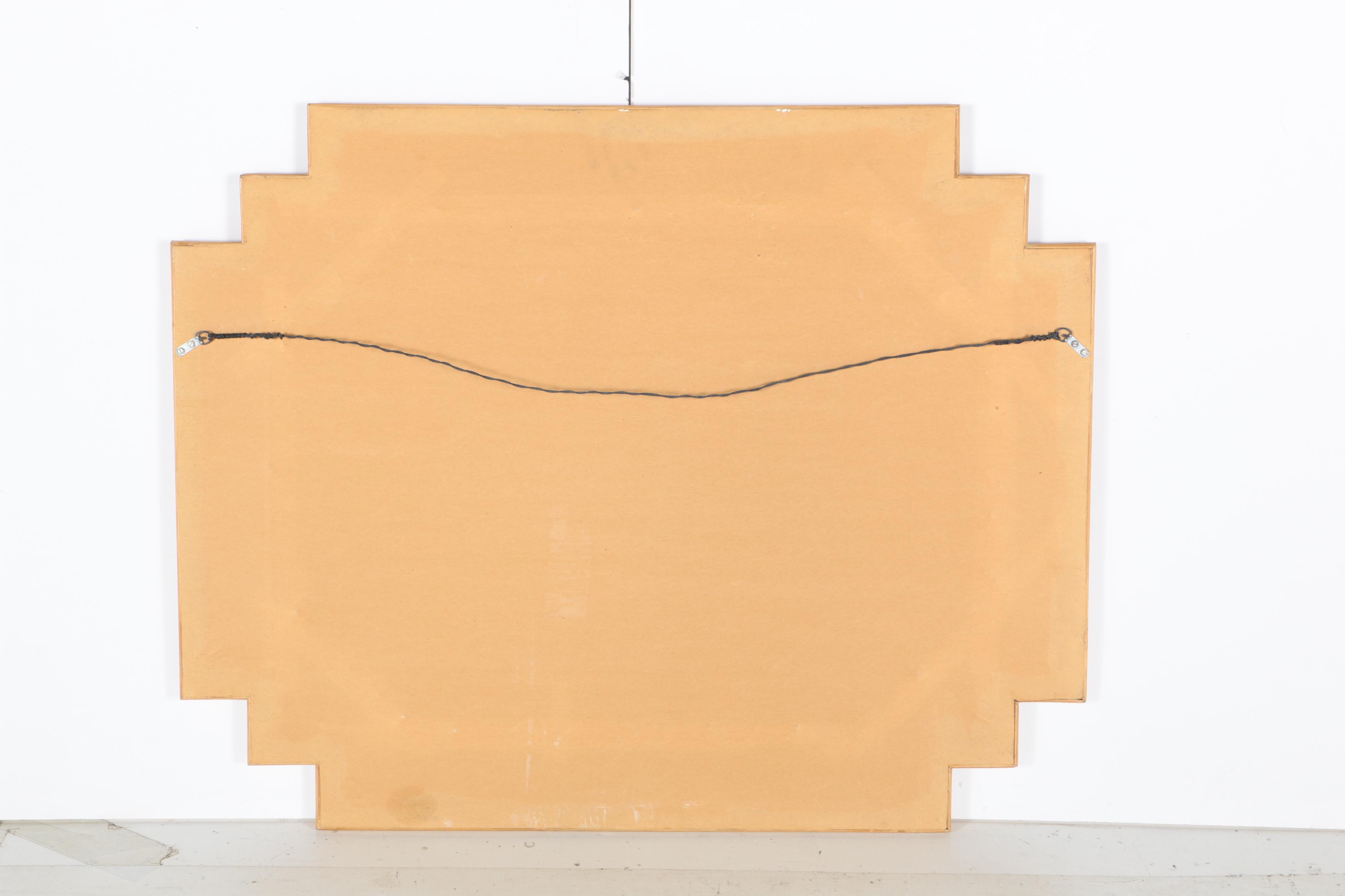 1970s Vintage Rattan Wall Mirror