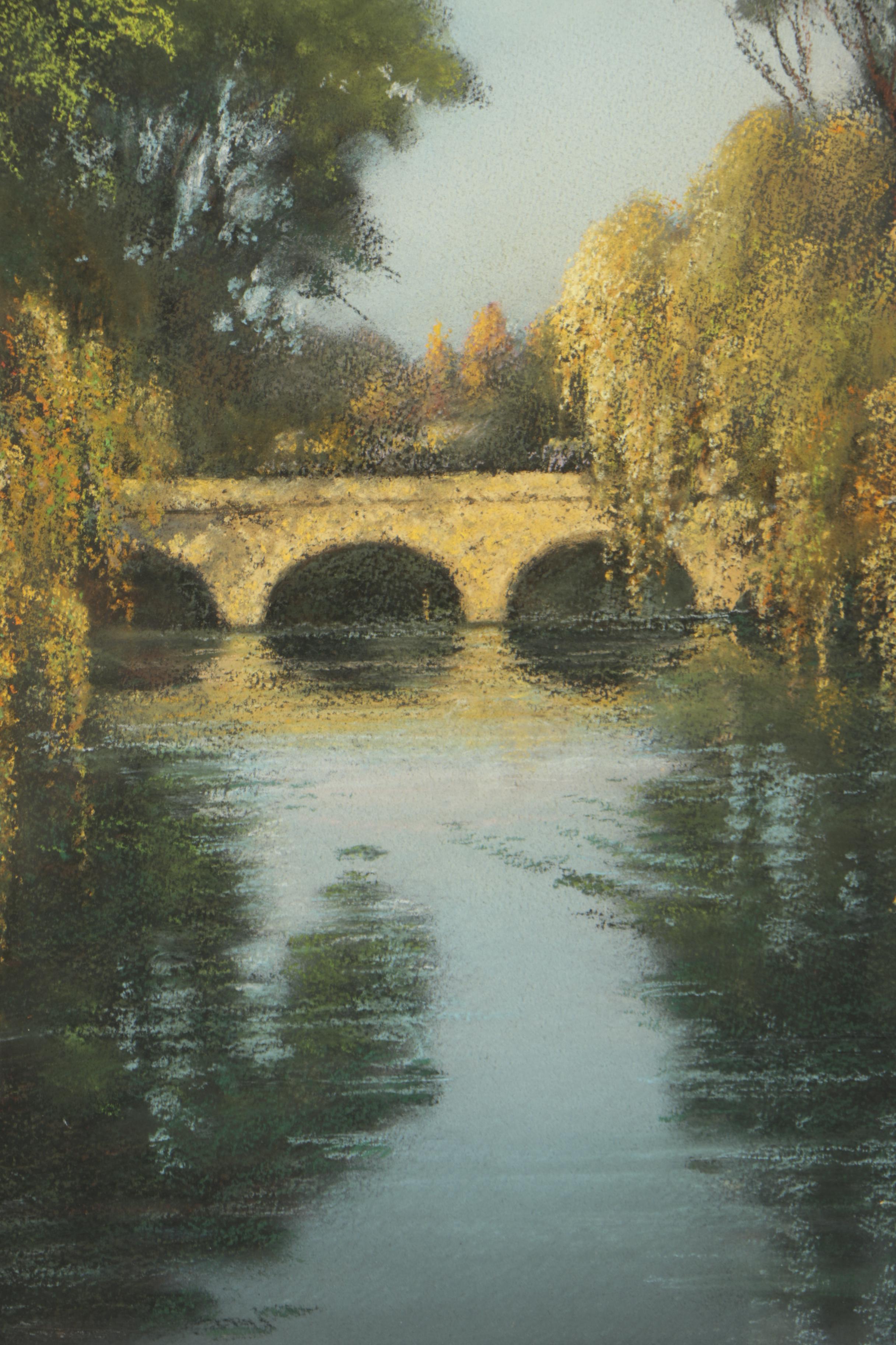 Don Coons Pastel Drawing "Willow Crossing"