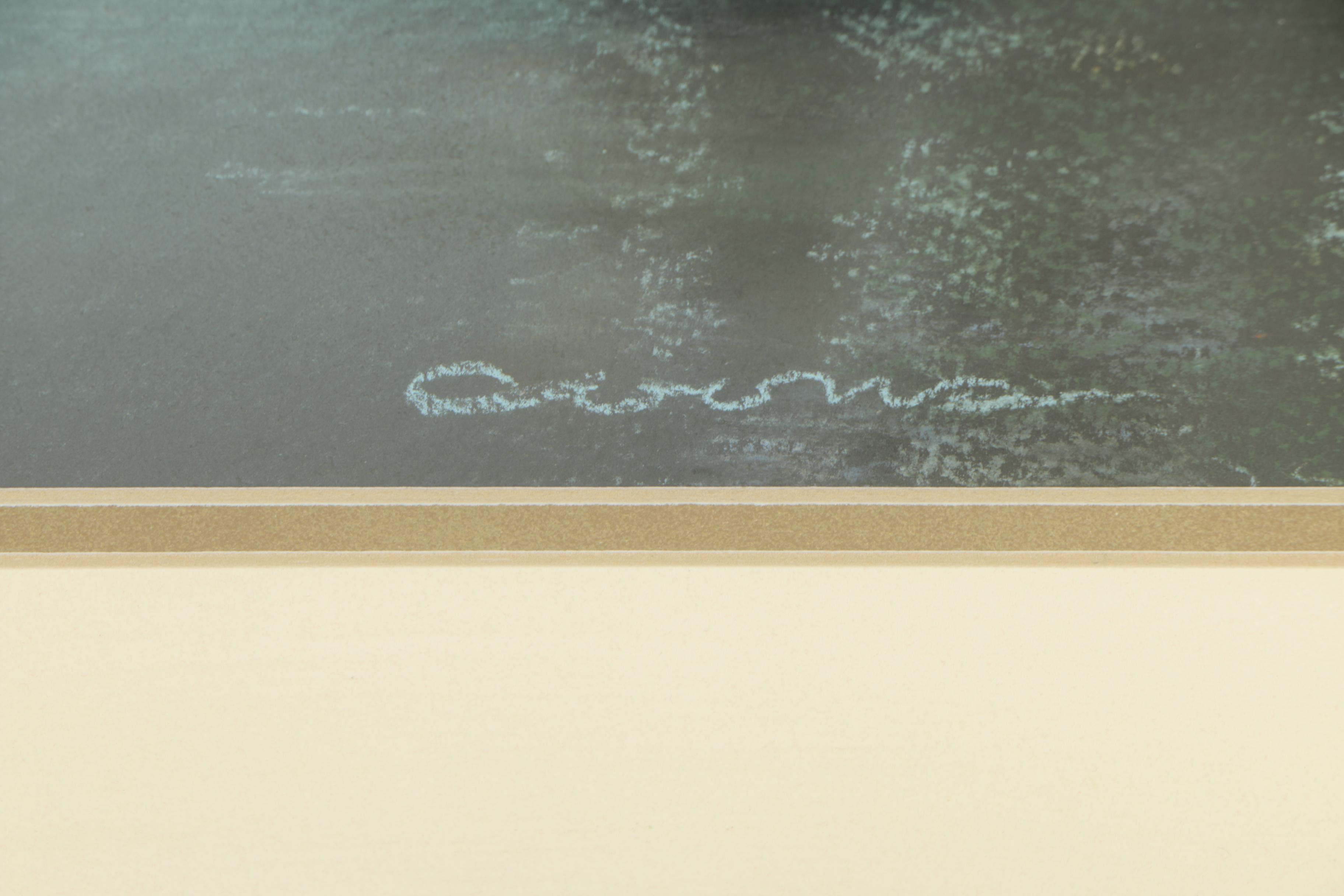 Don Coons Pastel Drawing "Willow Crossing"