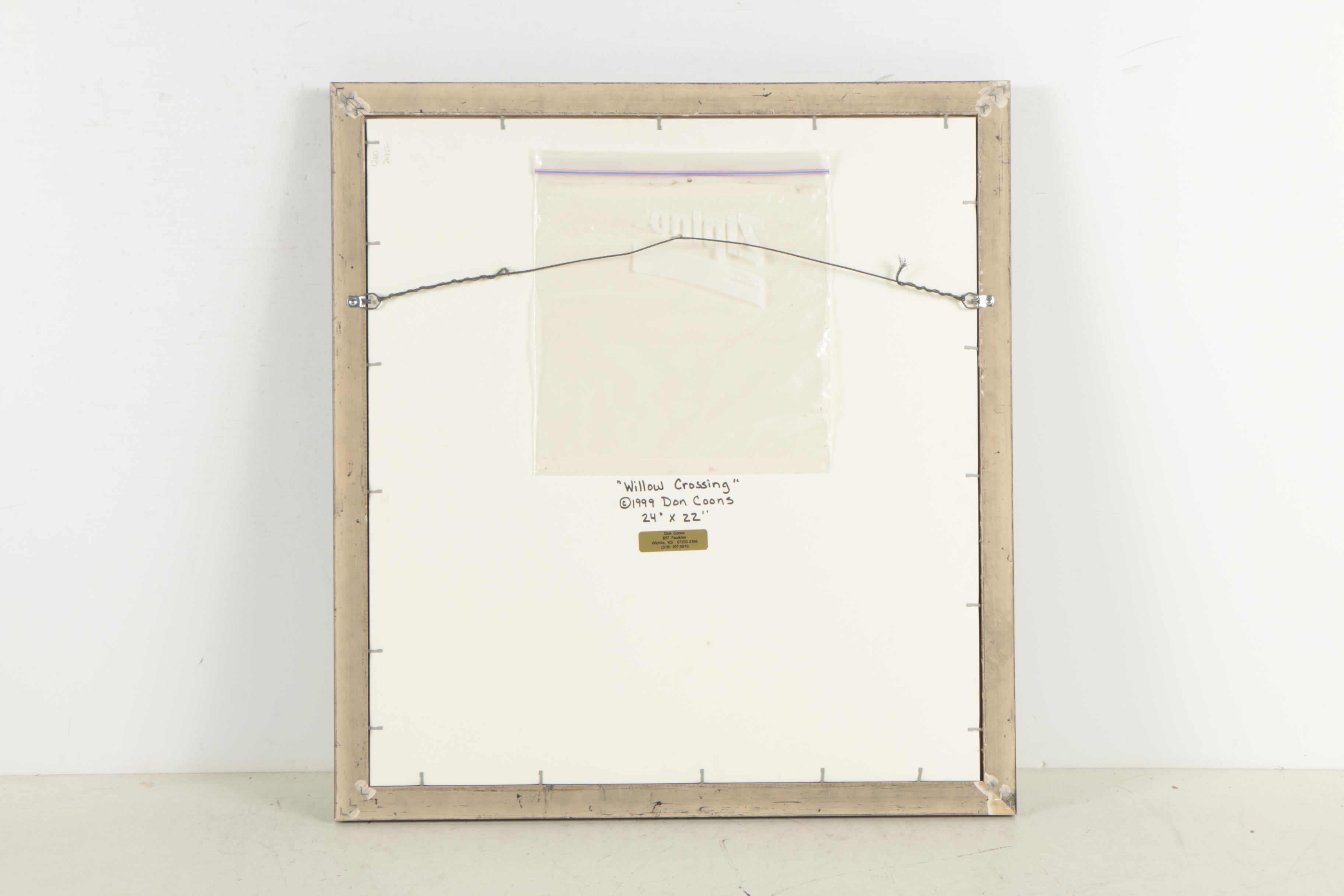 Don Coons Pastel Drawing "Willow Crossing"