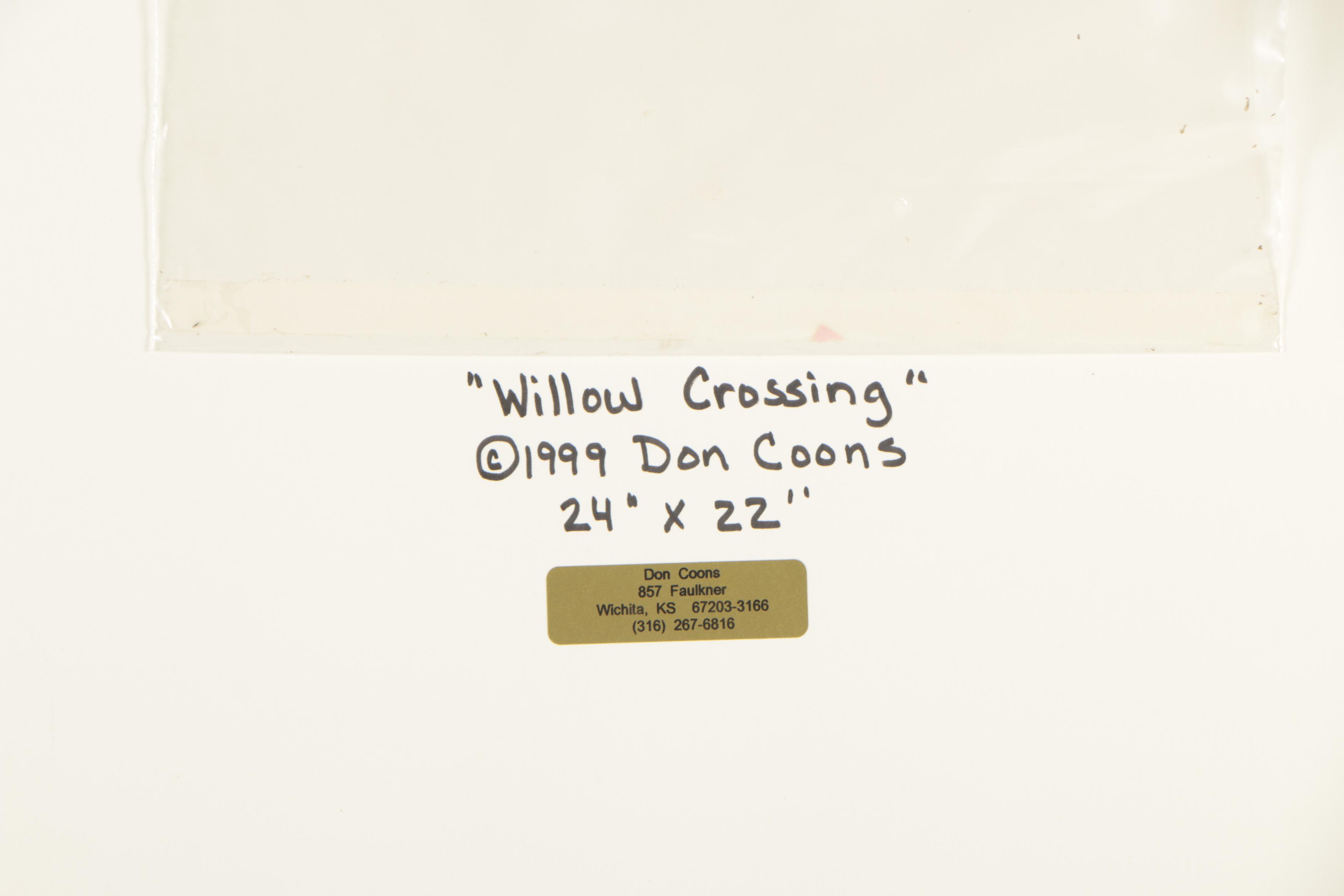 Don Coons Pastel Drawing "Willow Crossing"