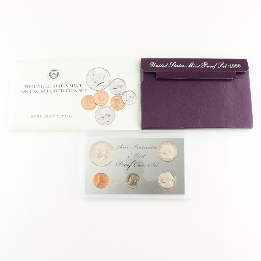 Three U.S. Coin Sets