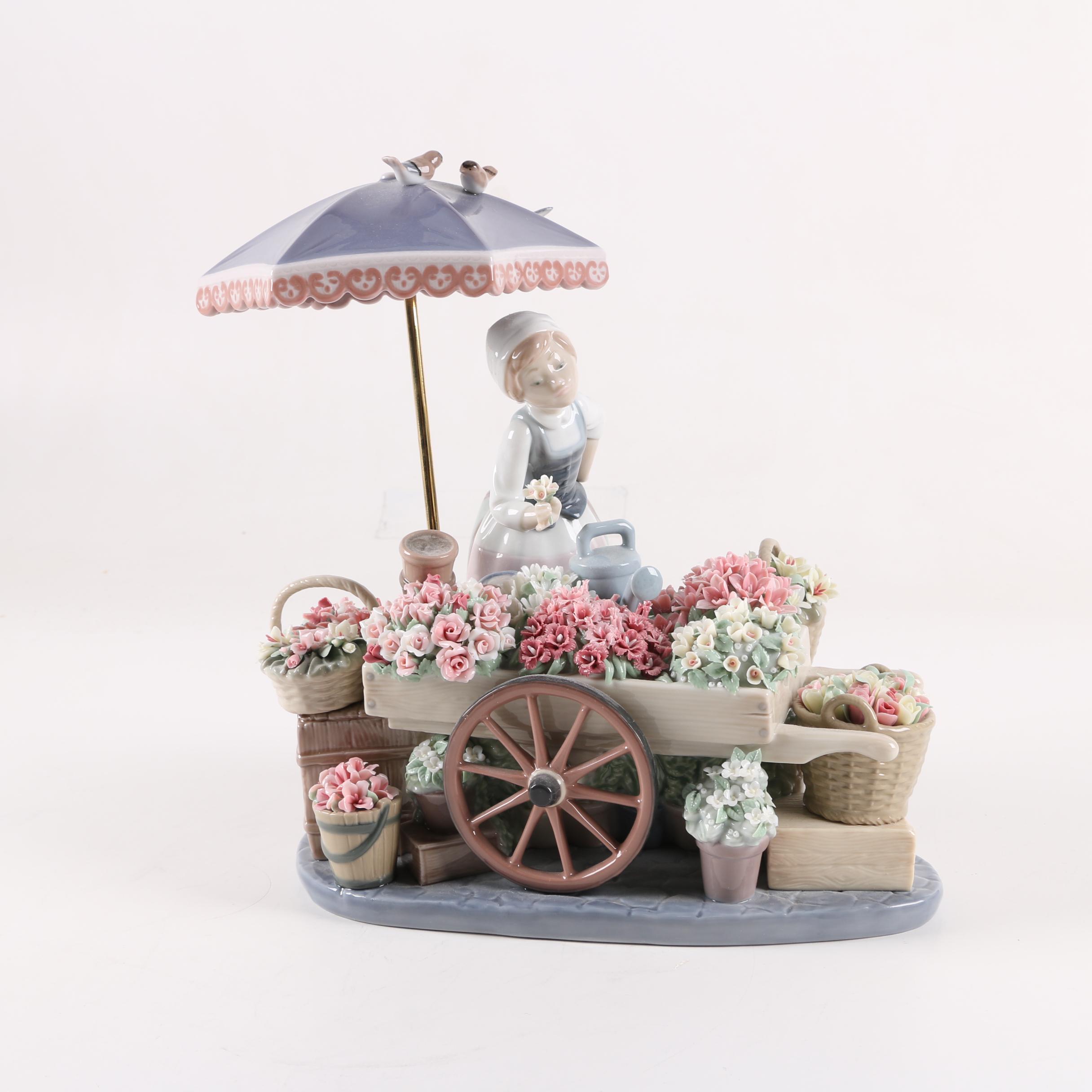Lladró "Flowers of the Season" #1454 Porcelain Figurine