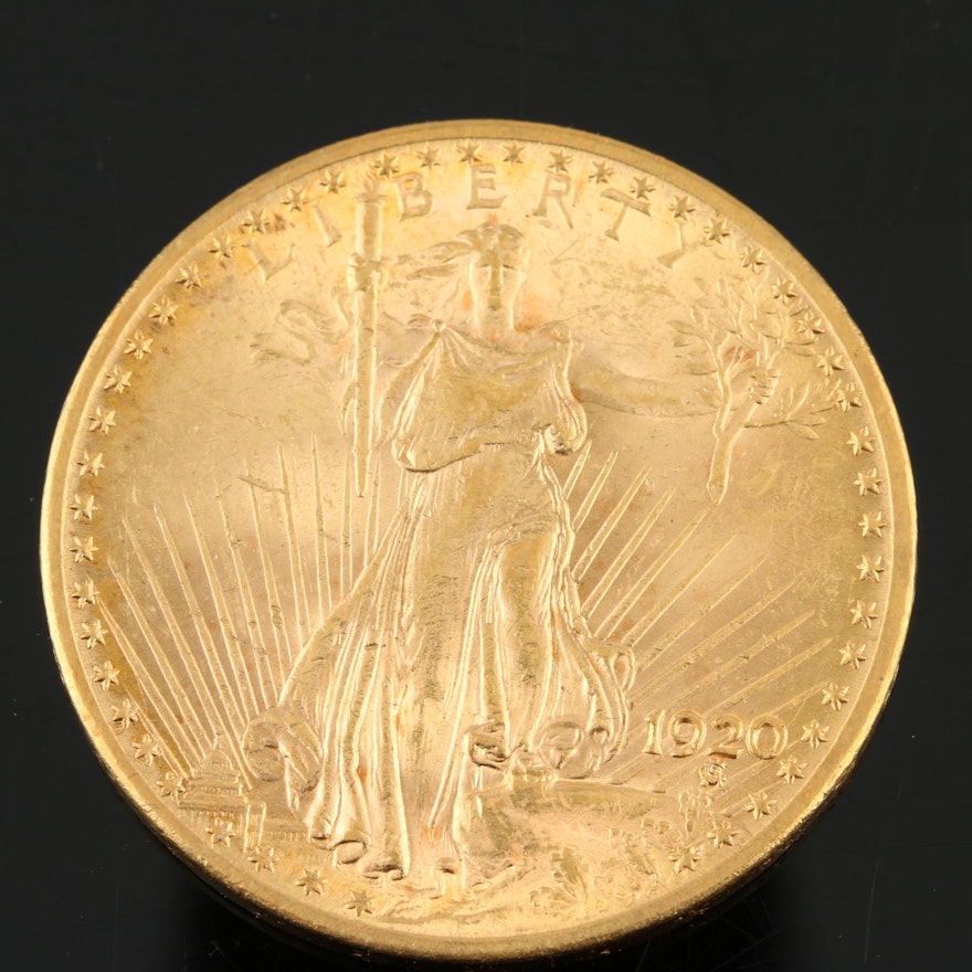 1920 Saint-Gaudens $20 Gold Double Eagle