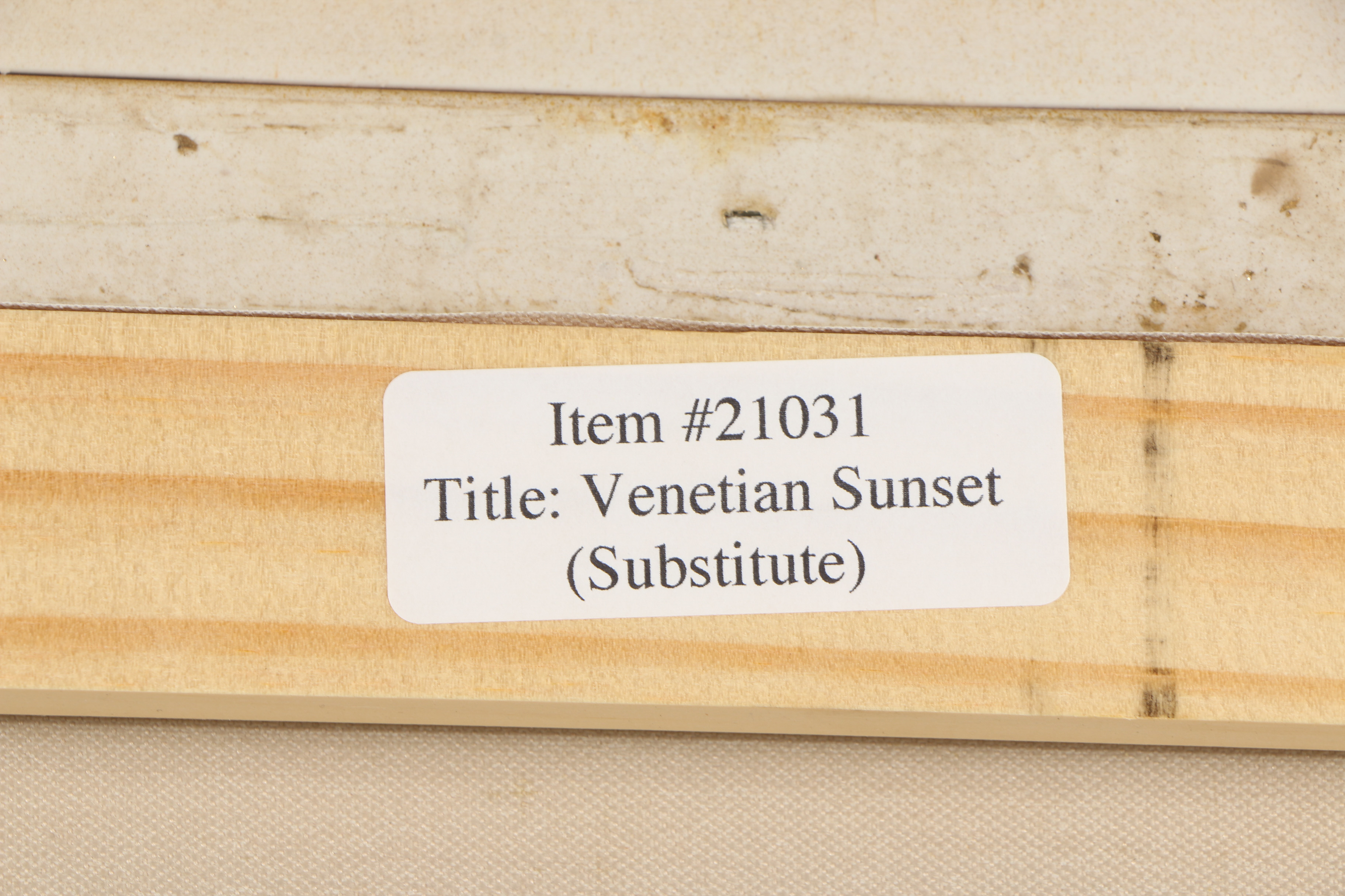 Mid-20th-Century Oil Painting "Venetian Sunset"