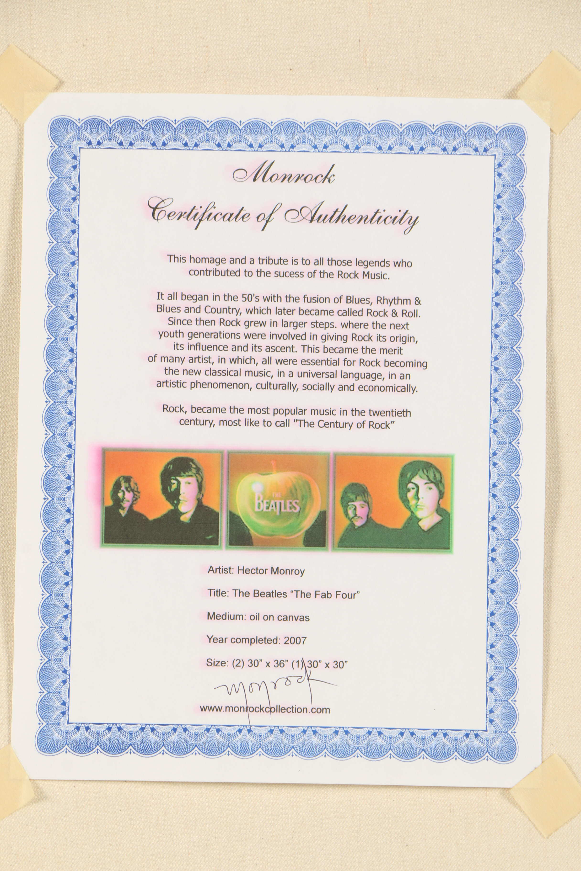 Hector Monroy Oil Painting "The Beatles"