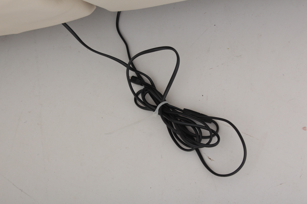 Ivory Leather Recliner Sofa