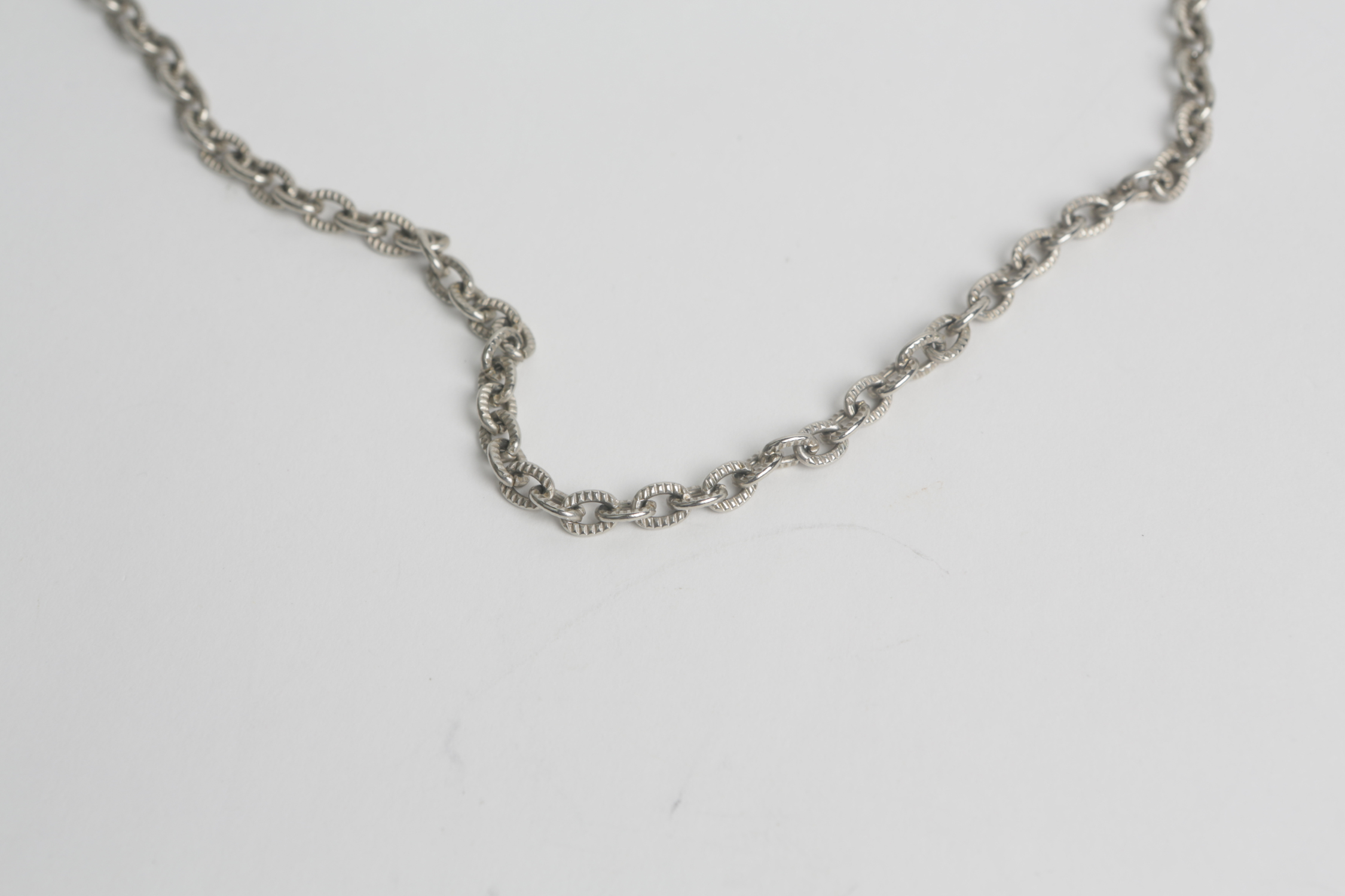 Sterling Silver Anchor Chain Necklace