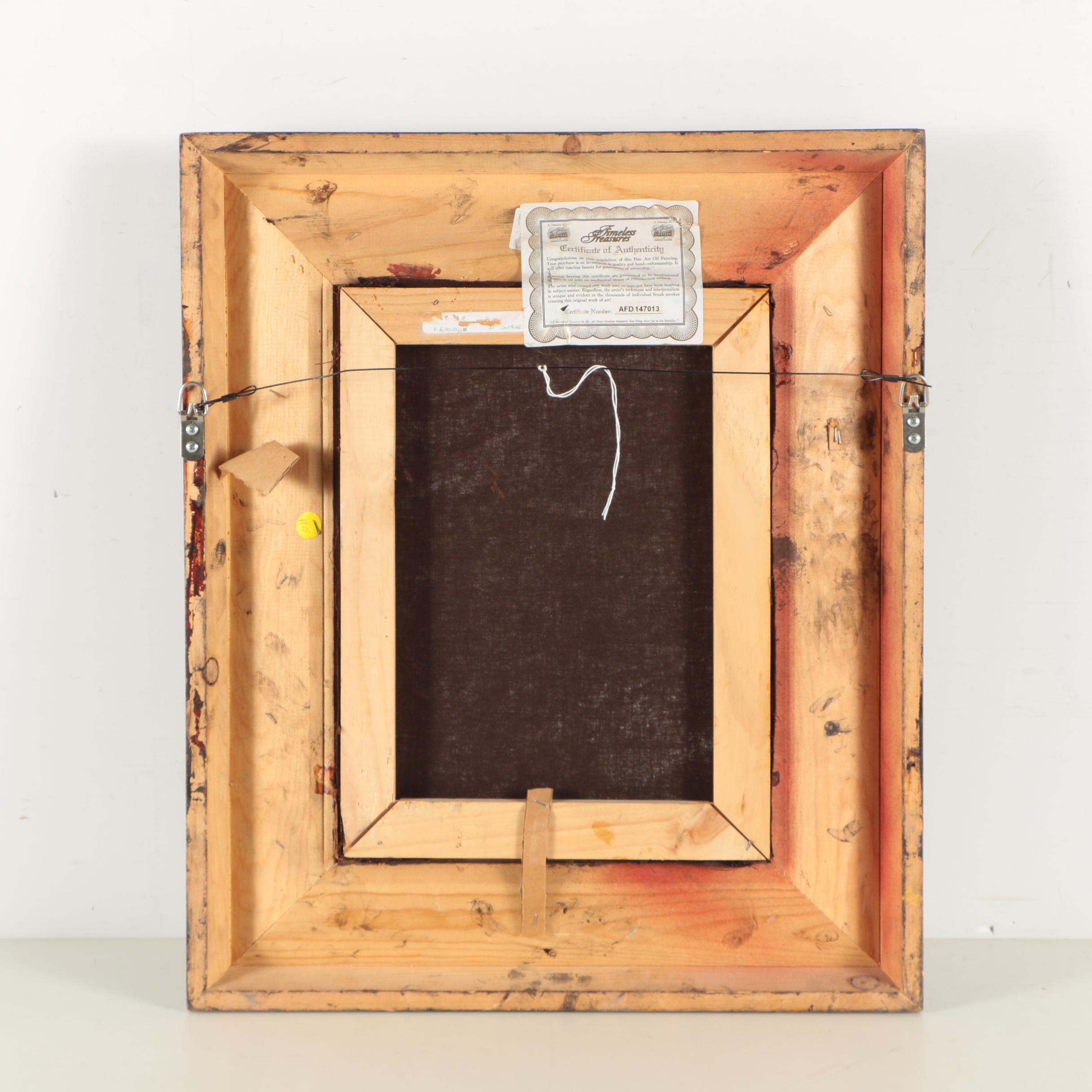 Austin Copy Oil Painting After Edward Poynter's "Andromeda"