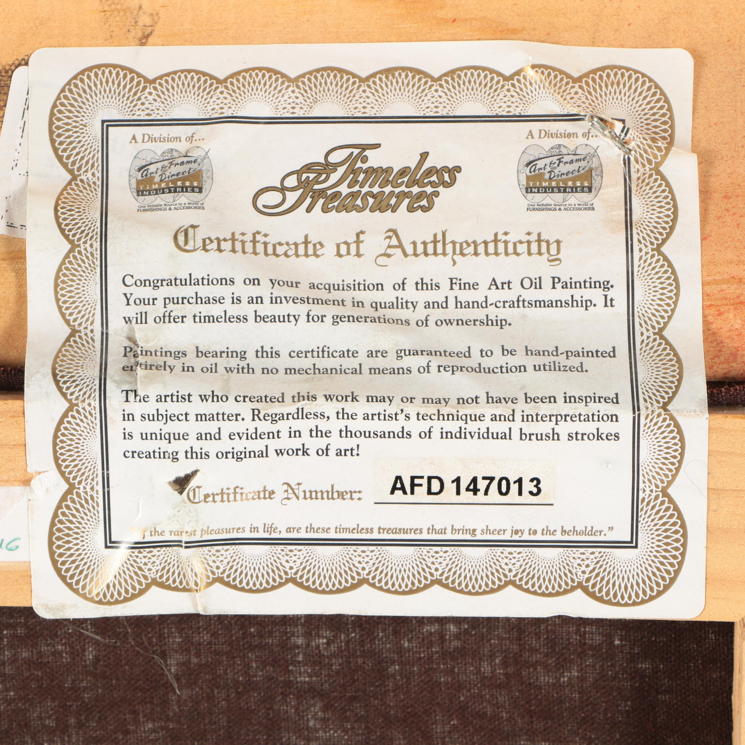 Austin Copy Oil Painting After Edward Poynter's "Andromeda"