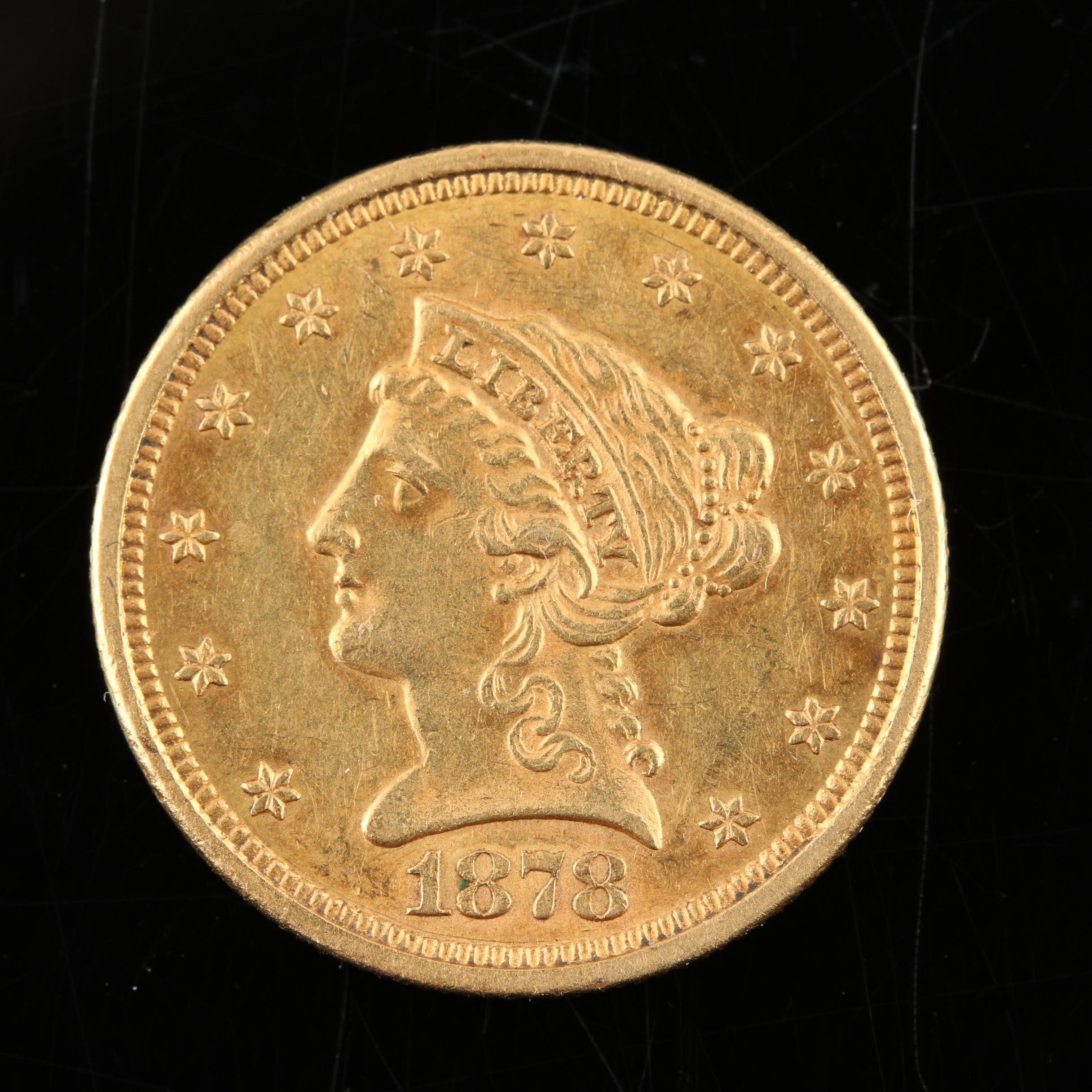 1878 Liberty Head $2.50 Gold Quarter Eagle