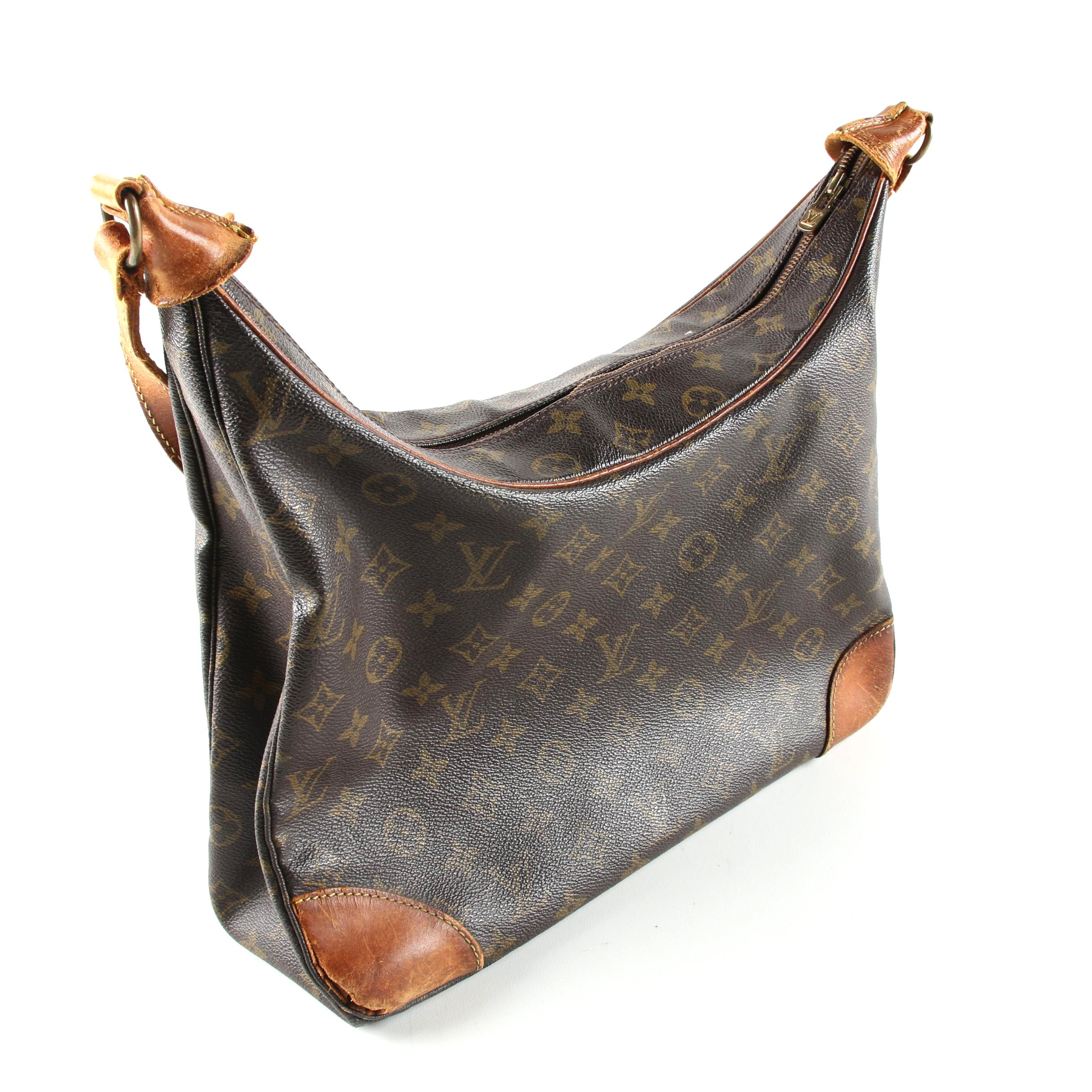 Vintage Louis Vuitton of Paris Monogram Canvas and Leather Shoulder Bag