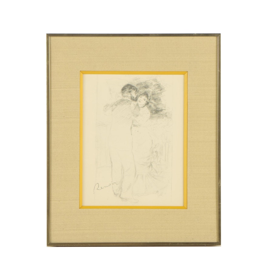 Reproduction Print After Pierre-Auguste Renoir "Study for Dance in the Country"