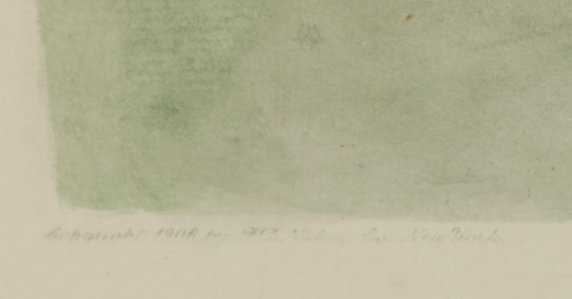 Hand-Painted Photogravure After Richard Rummell "Harvard University"