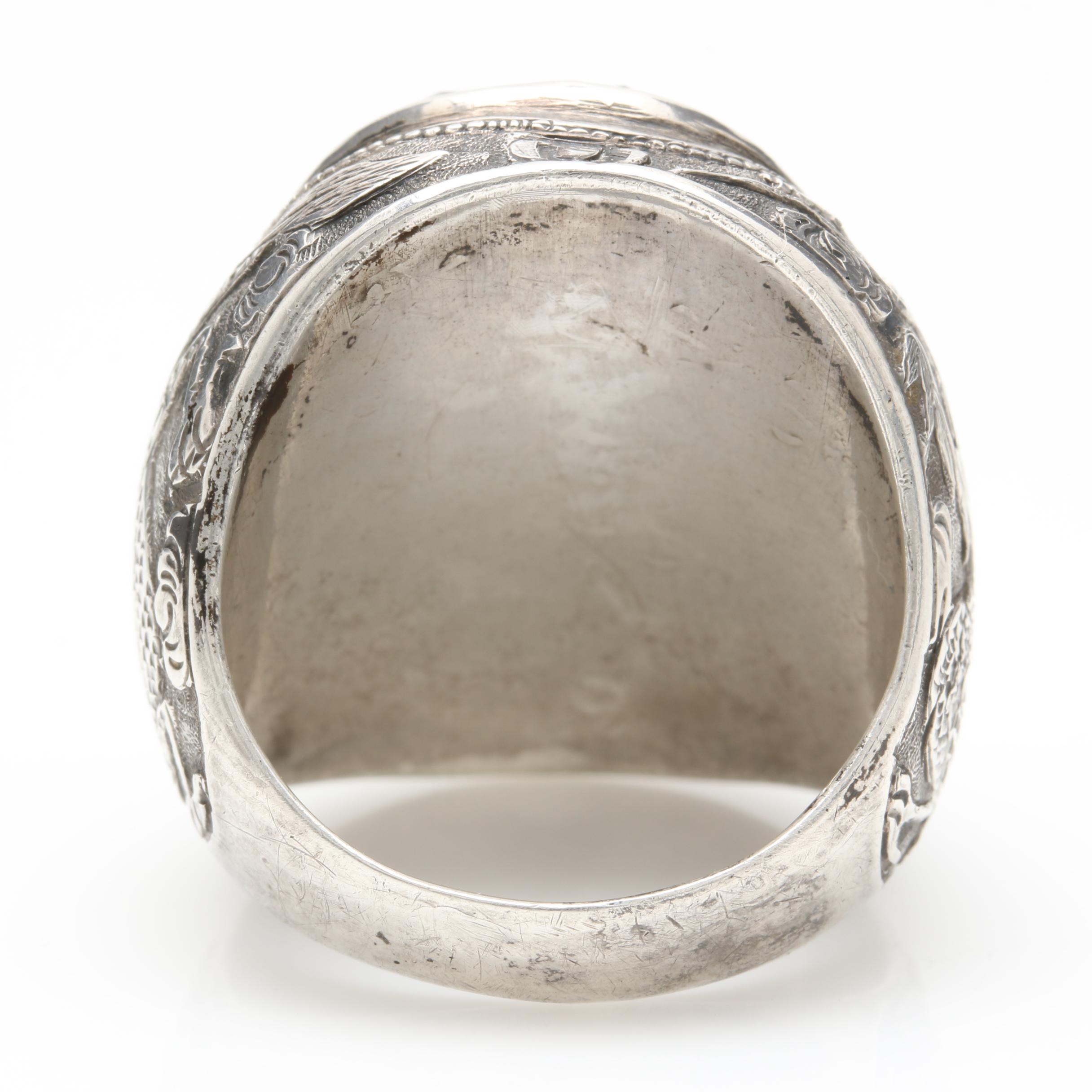 Sterling Silver Hematite Ring