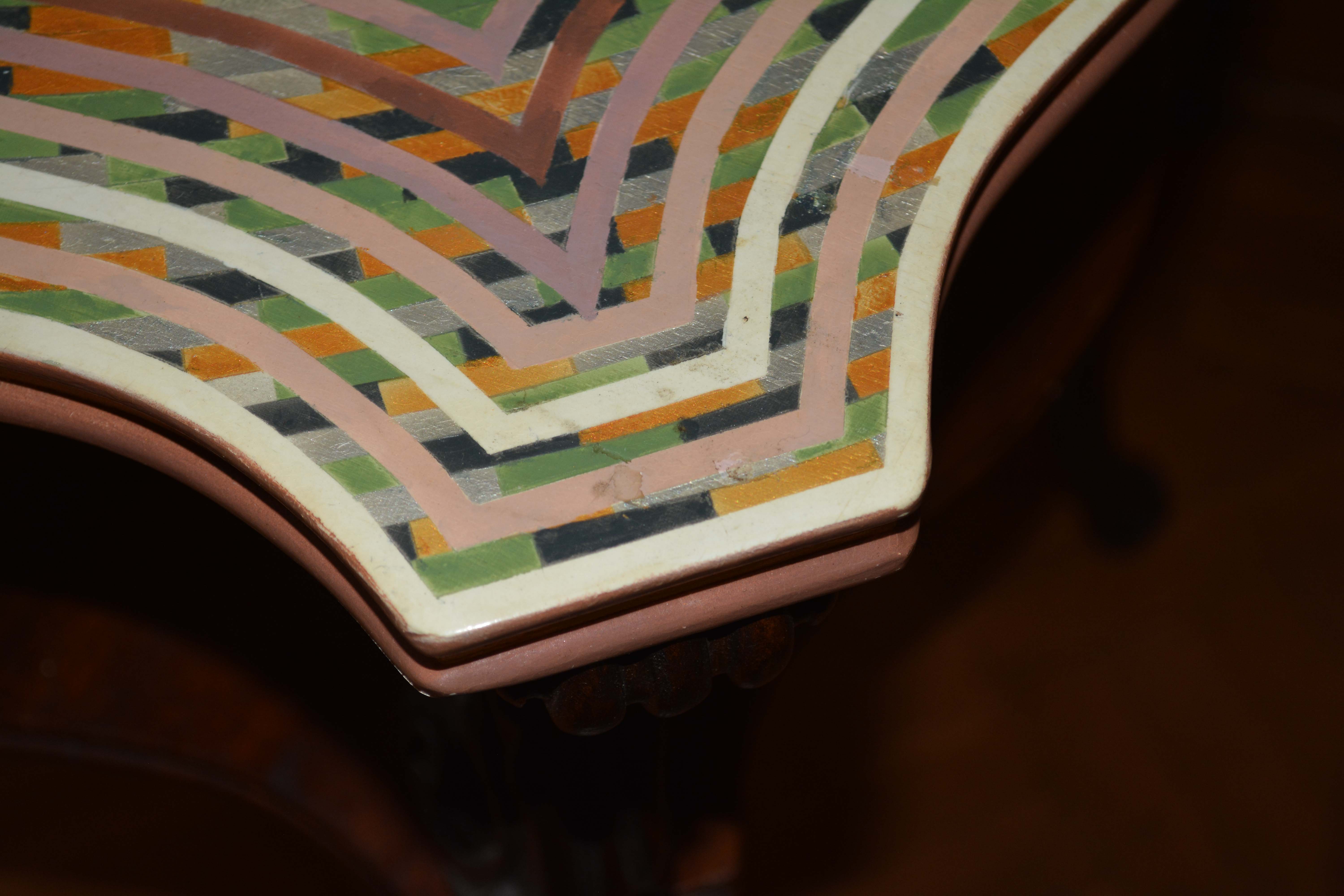 Vintage French Style Hand Painted Side Table