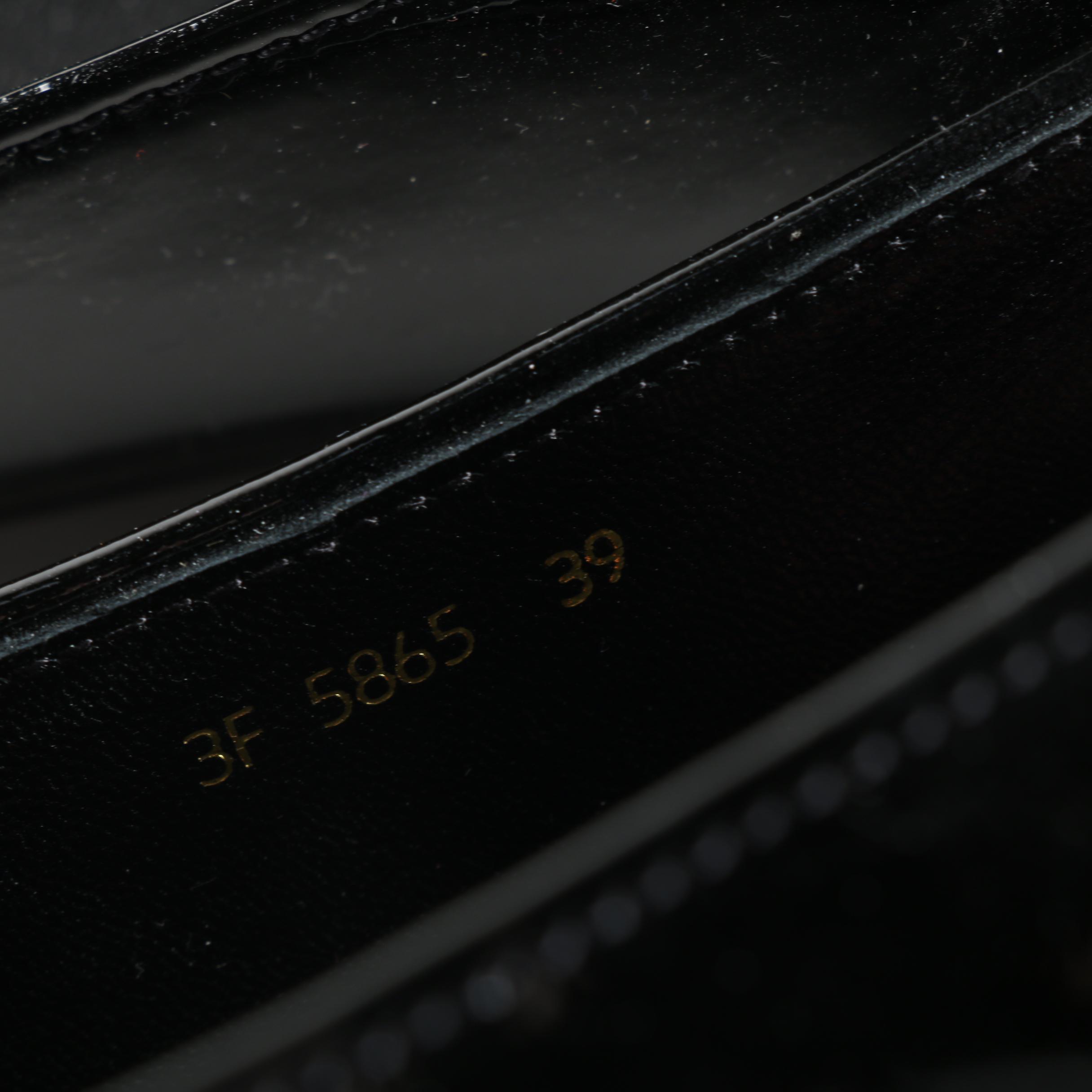 Prada Nero Black Vernice Soft Patent Leather Bow Ballet Flats