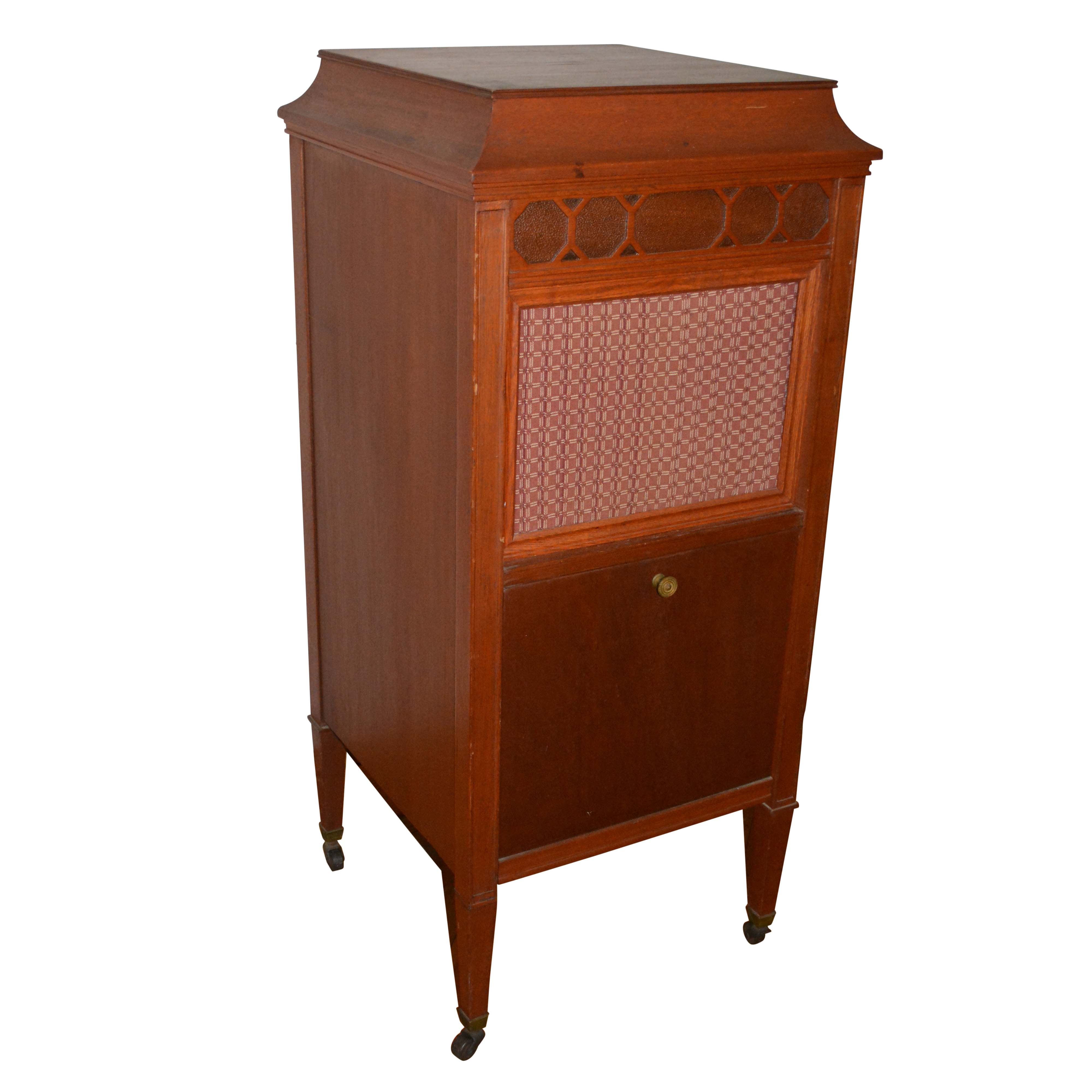 Edison S-19 Sheraton Disc Phonograph in Wooden Cabinet