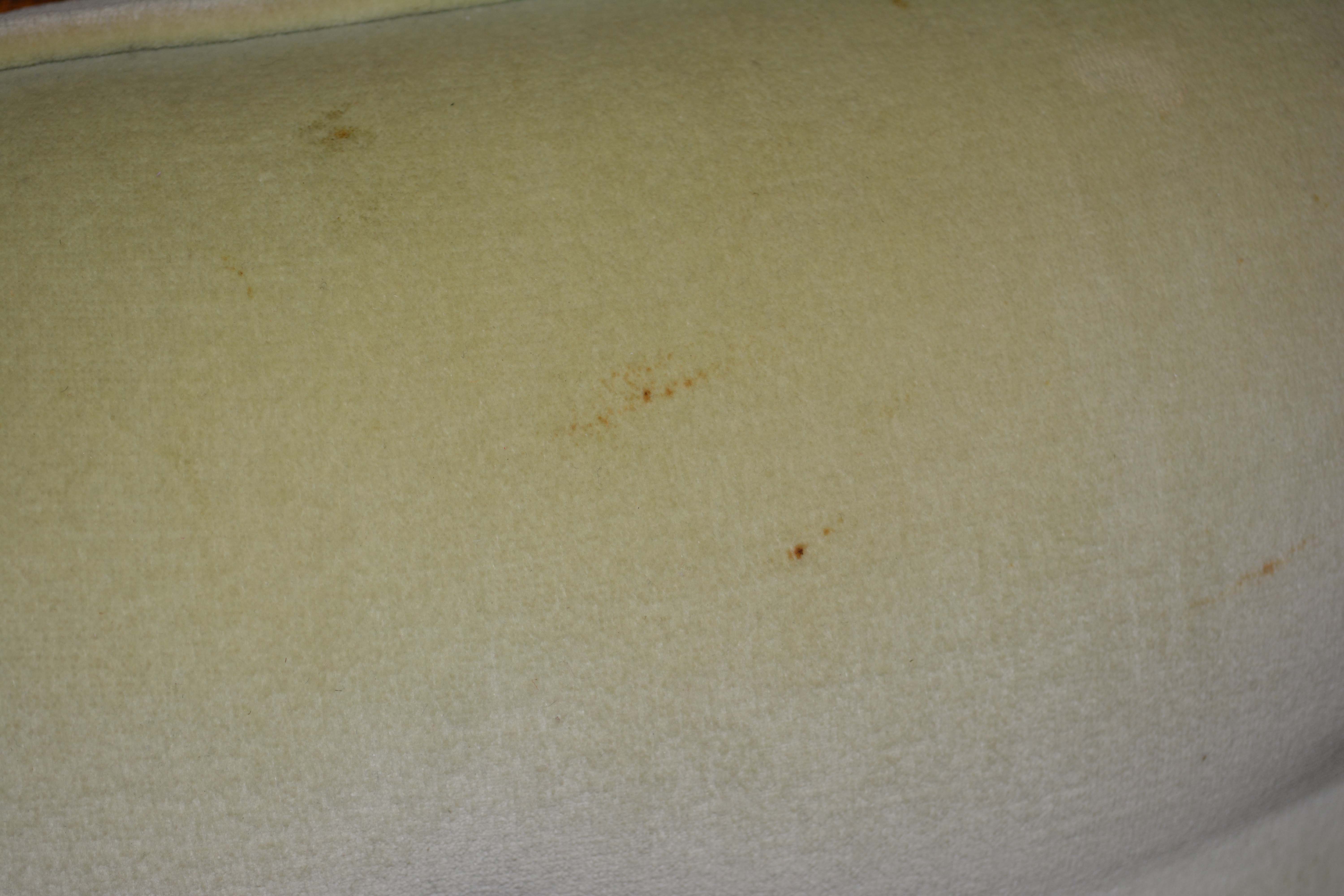 Vintage Regency Style Green Upholstered Love Seat