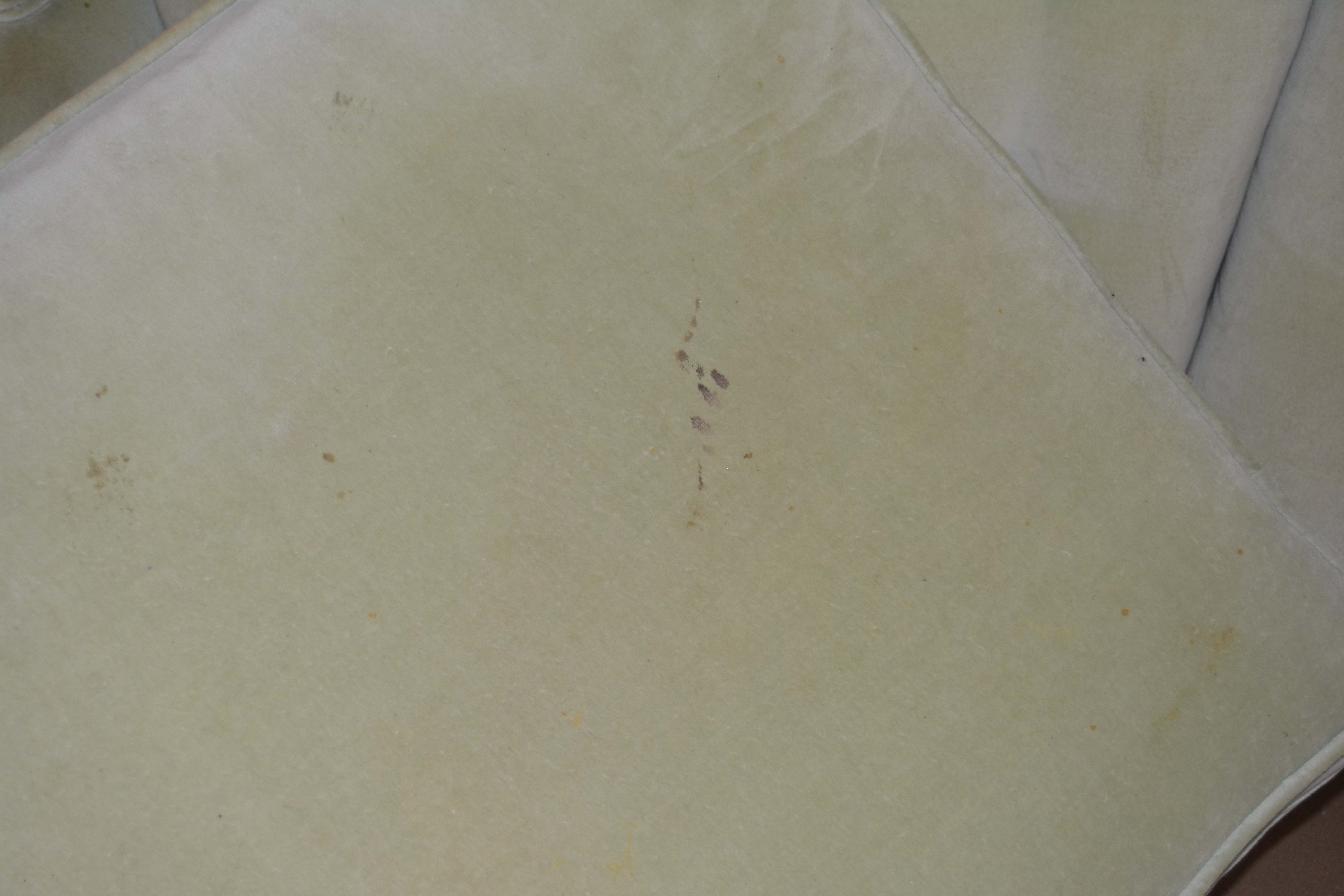 Vintage Regency Style Green Upholstered Love Seat