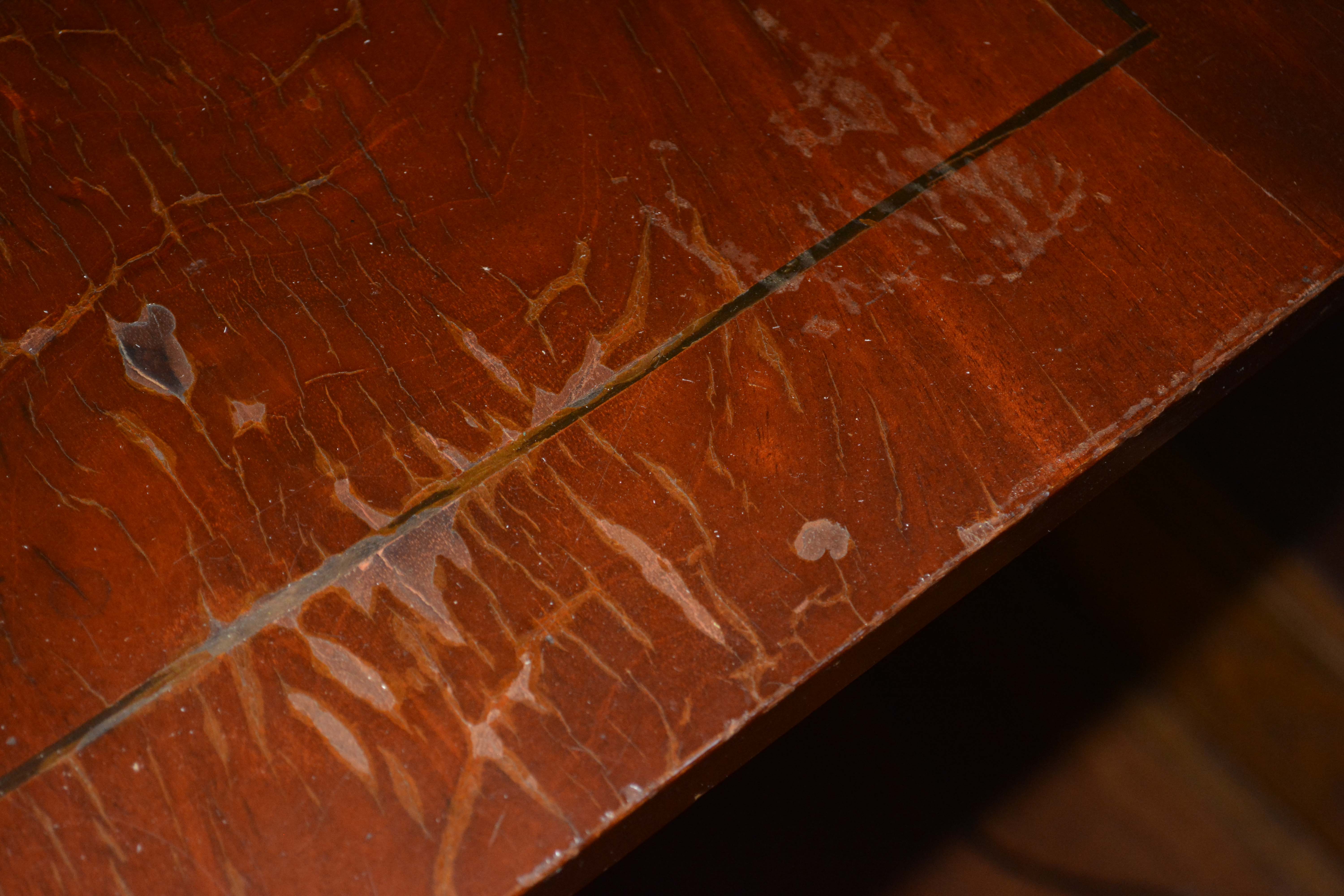 American Empire Style Mahogany and Giltwood Table