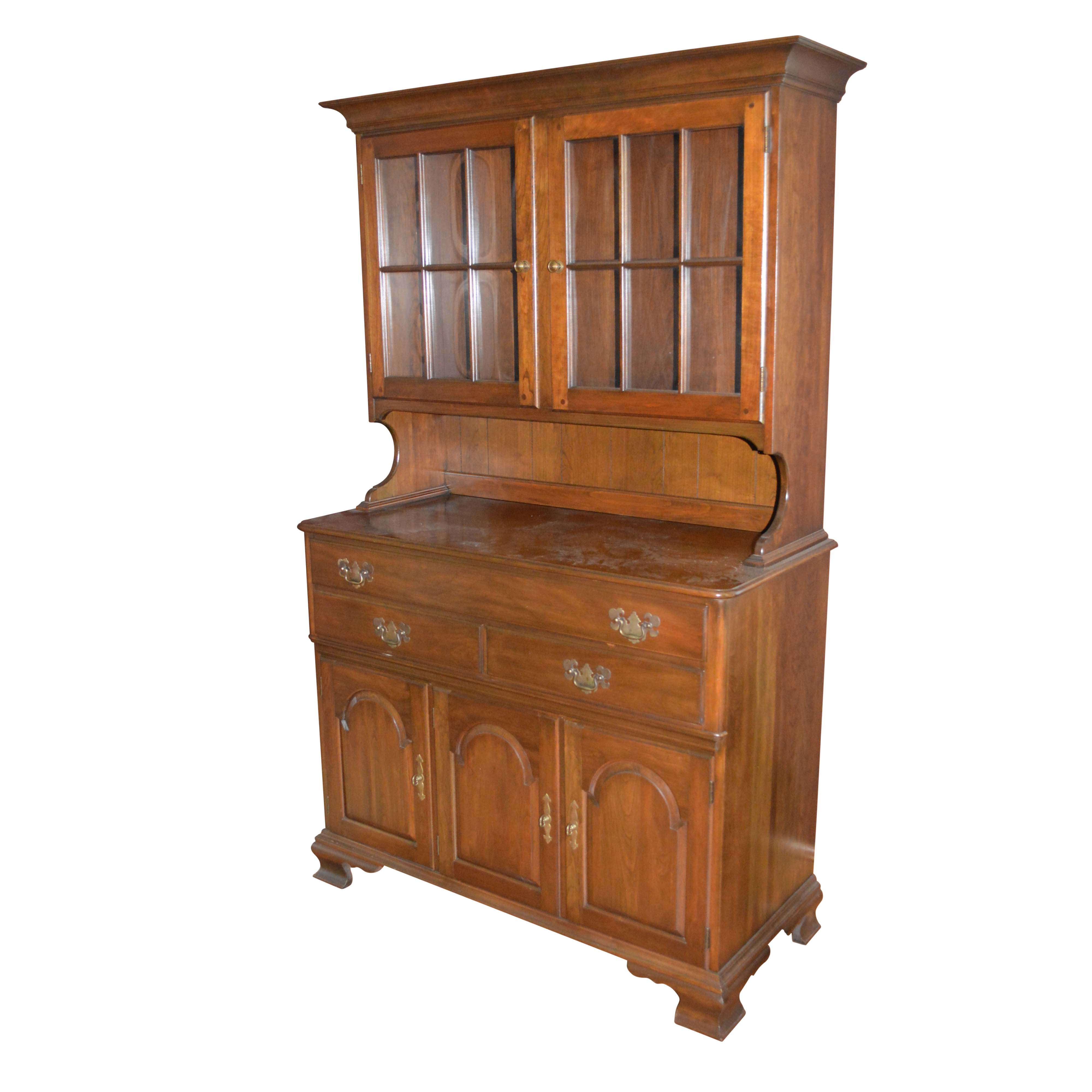 Vintage Colonial Style Cherry China Cabinet by Pennsylvania House