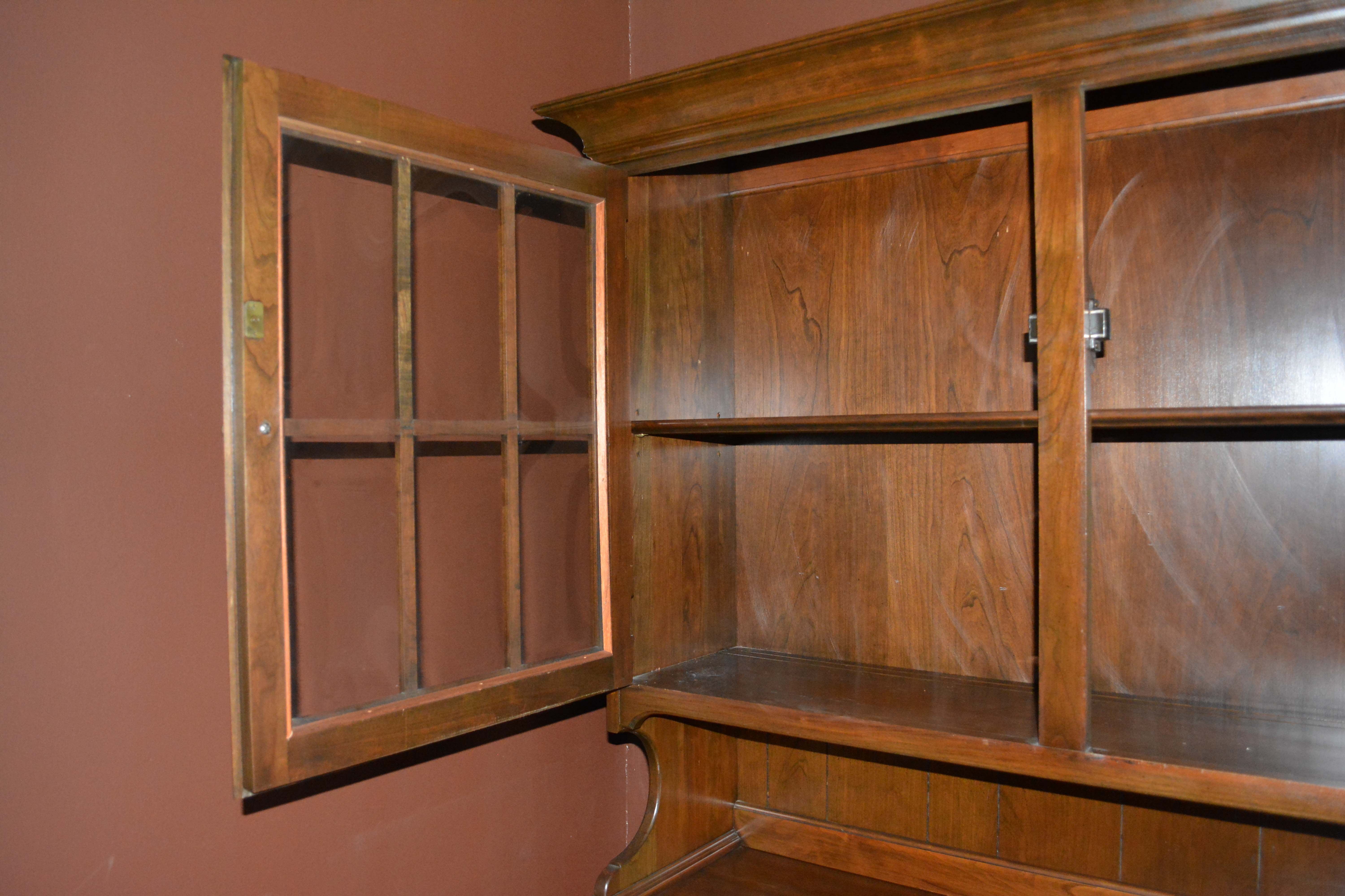 Vintage Colonial Style Cherry China Cabinet by Pennsylvania House