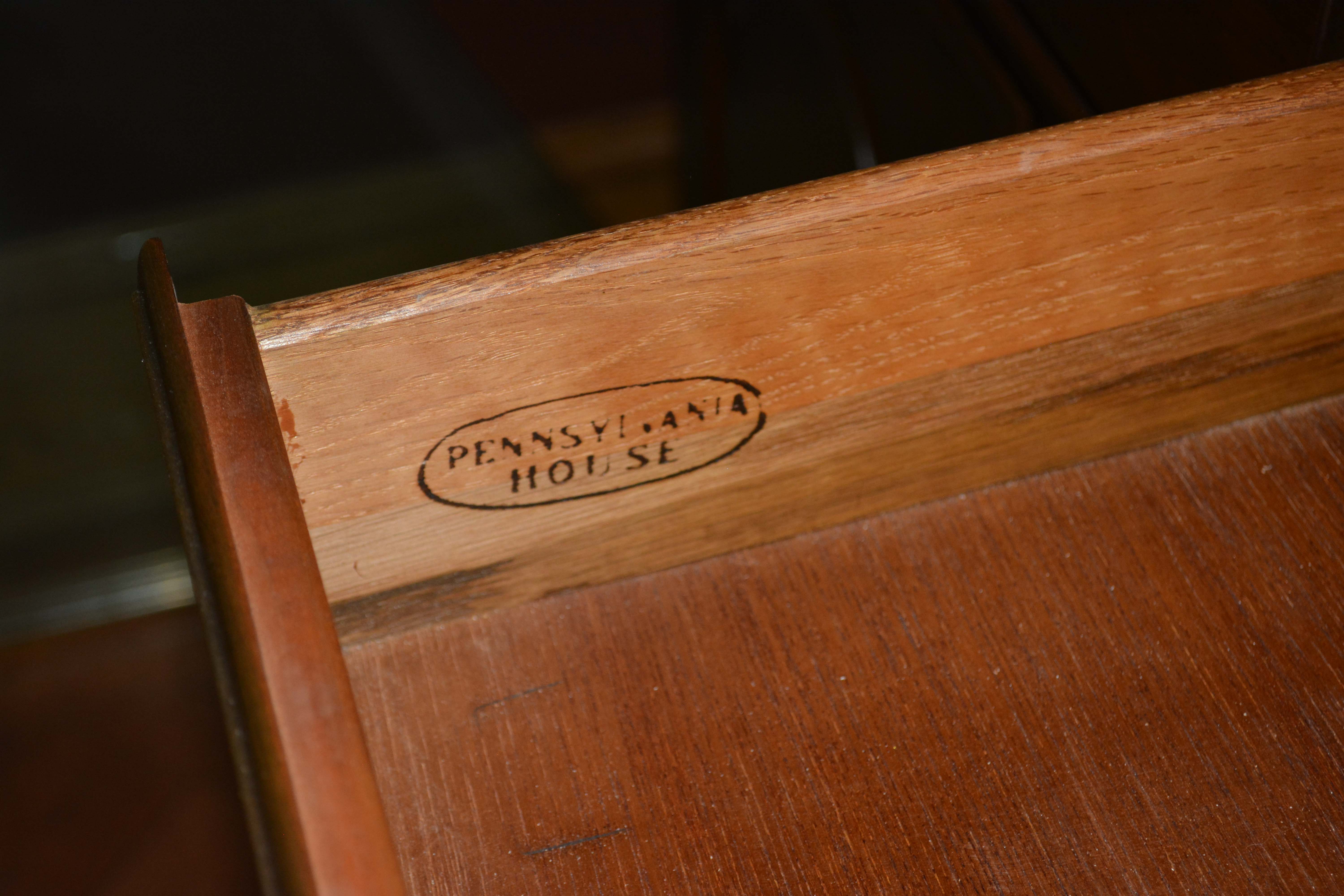 Vintage Colonial Style Cherry China Cabinet by Pennsylvania House