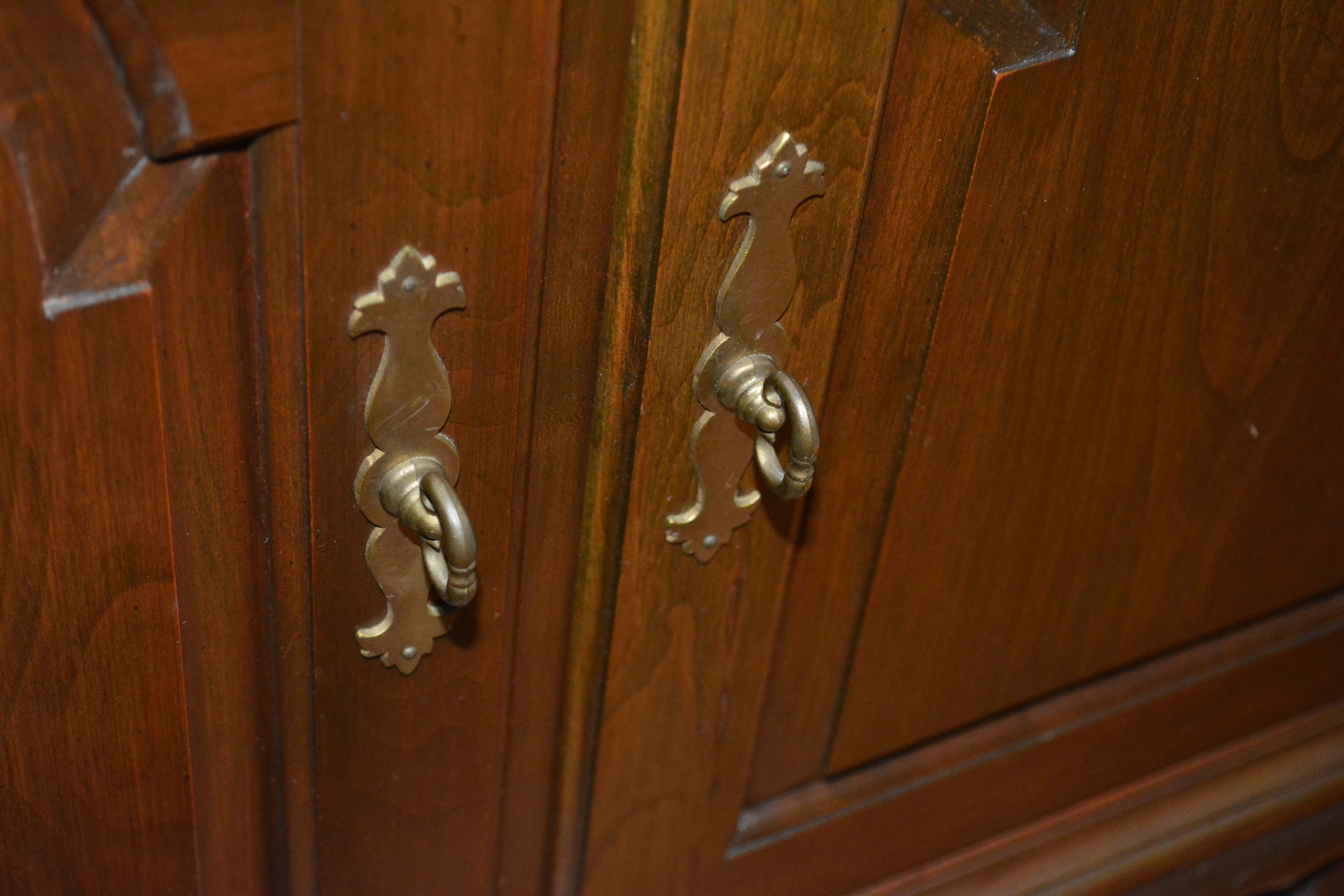 Vintage Colonial Style Cherry China Cabinet by Pennsylvania House