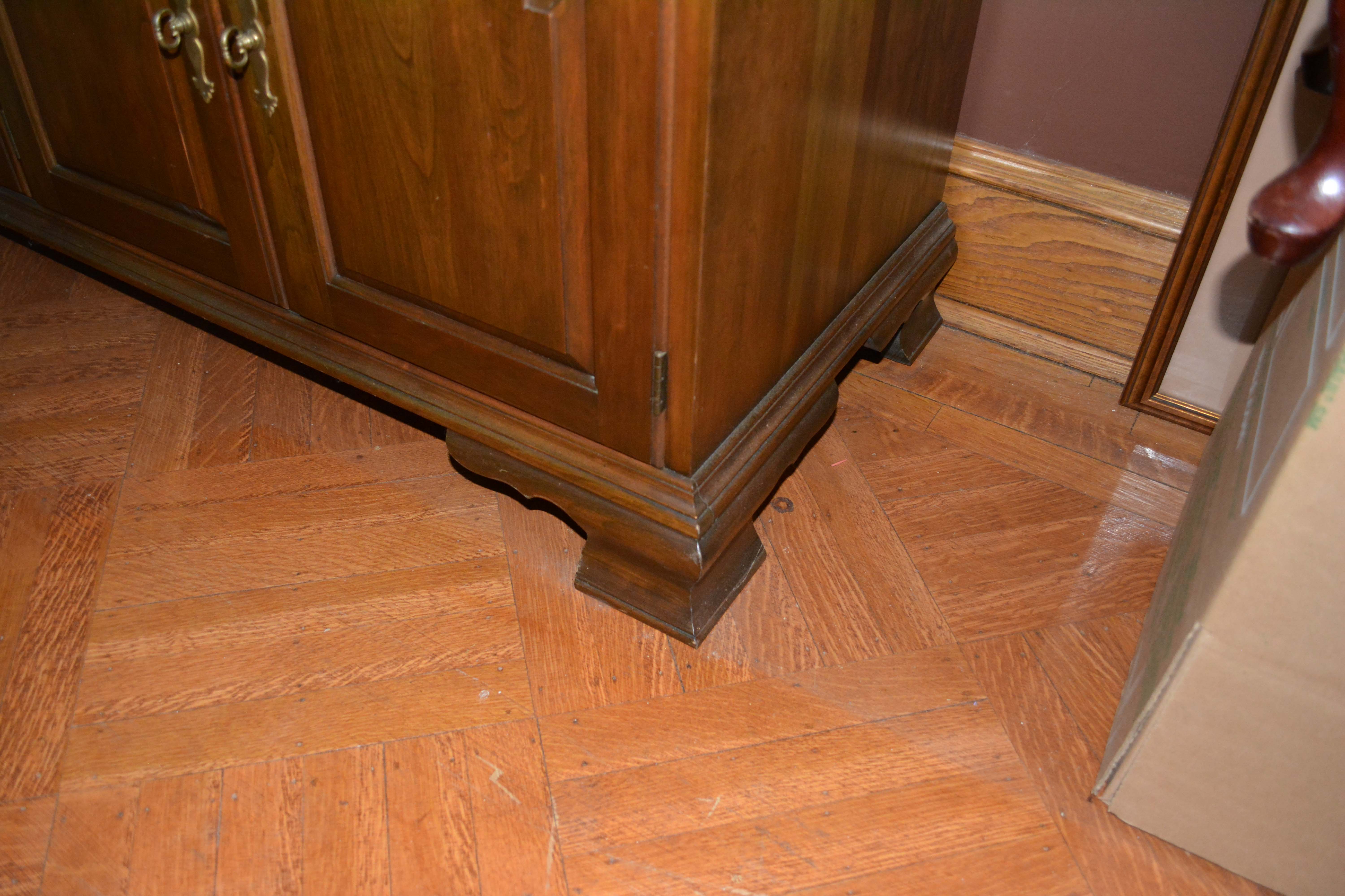 Vintage Colonial Style Cherry China Cabinet by Pennsylvania House