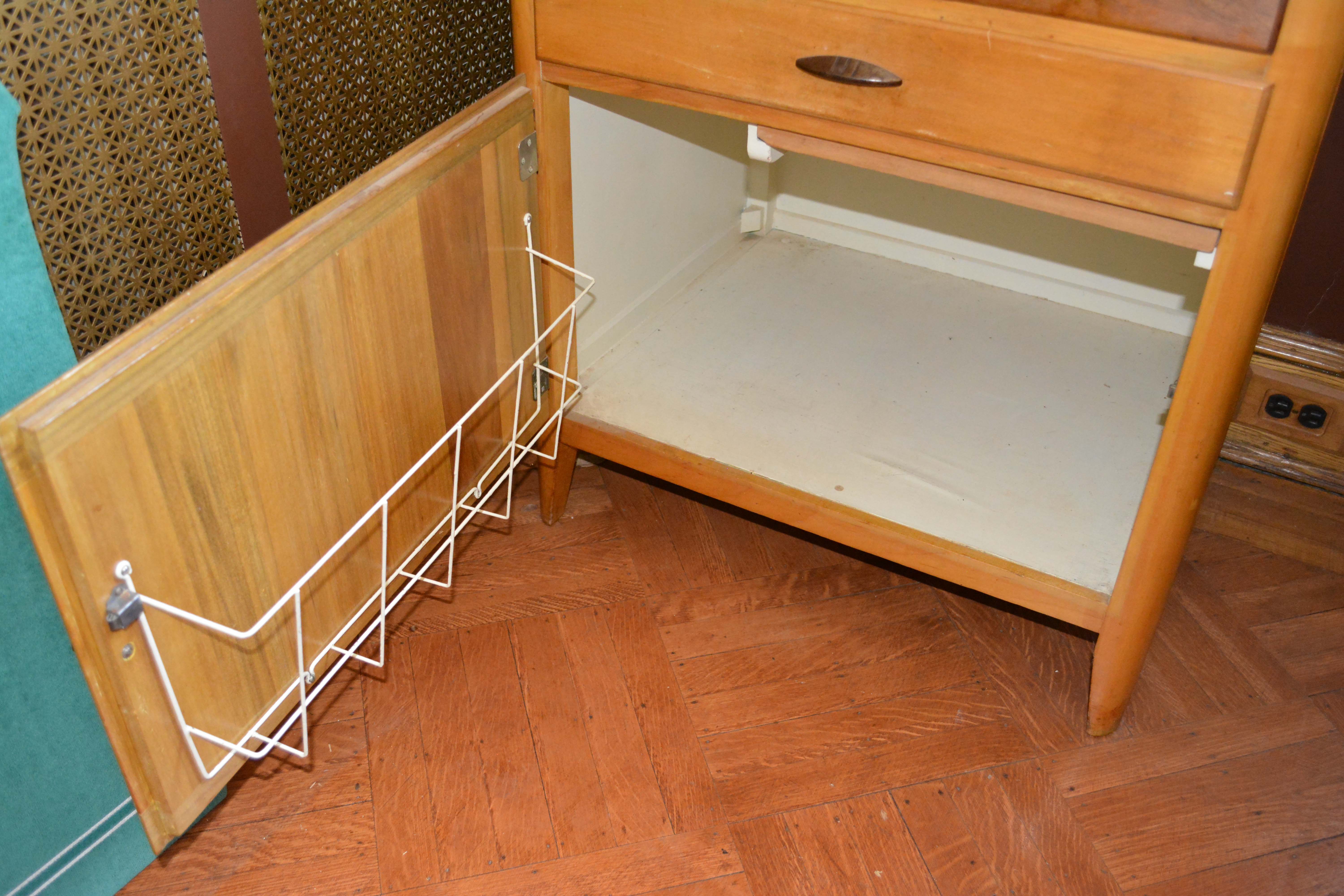 Vintage Metal Top Side Cabinet by Marshall Field & Company