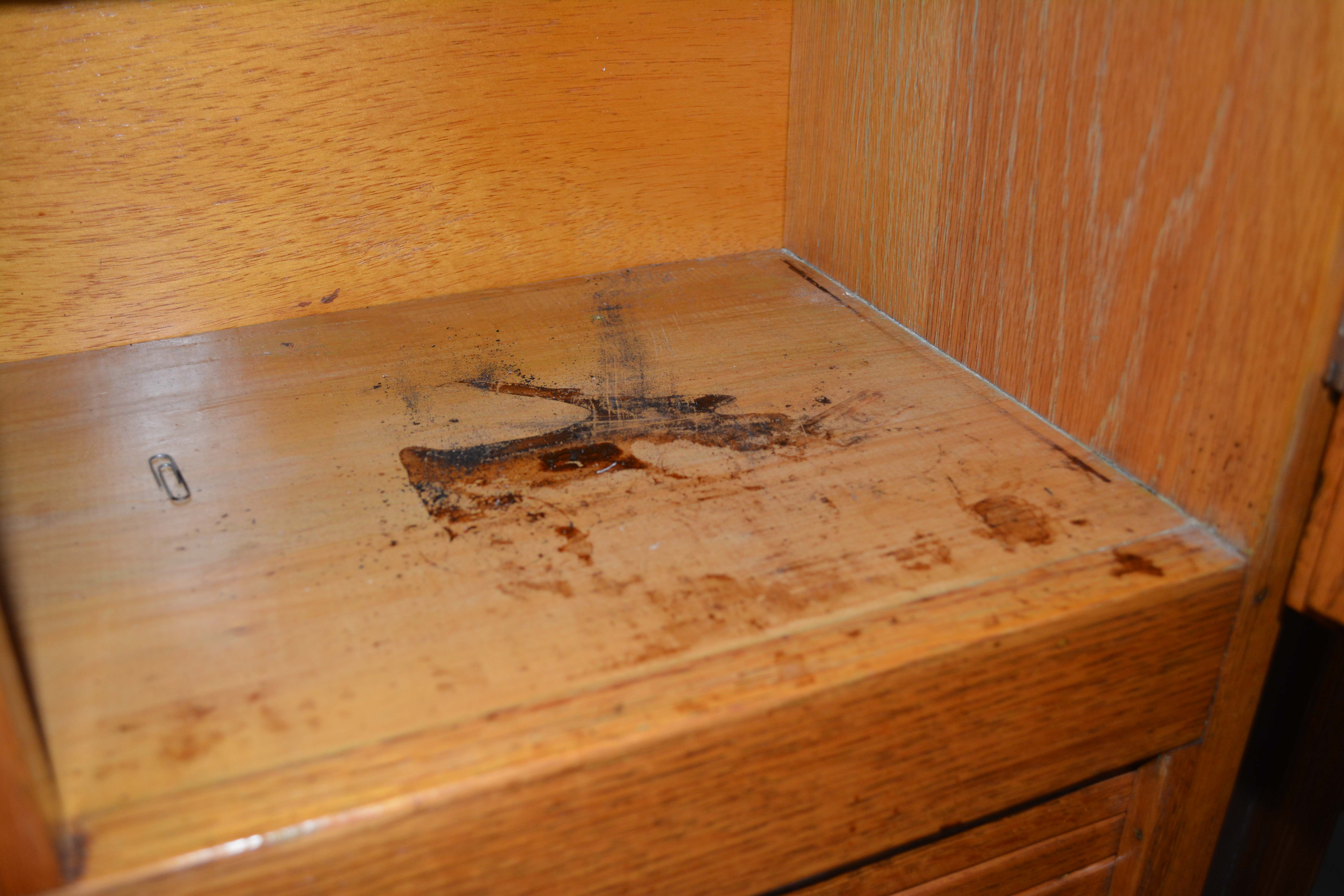 Vintage Two-Piece Oak Hoosier Cabinet