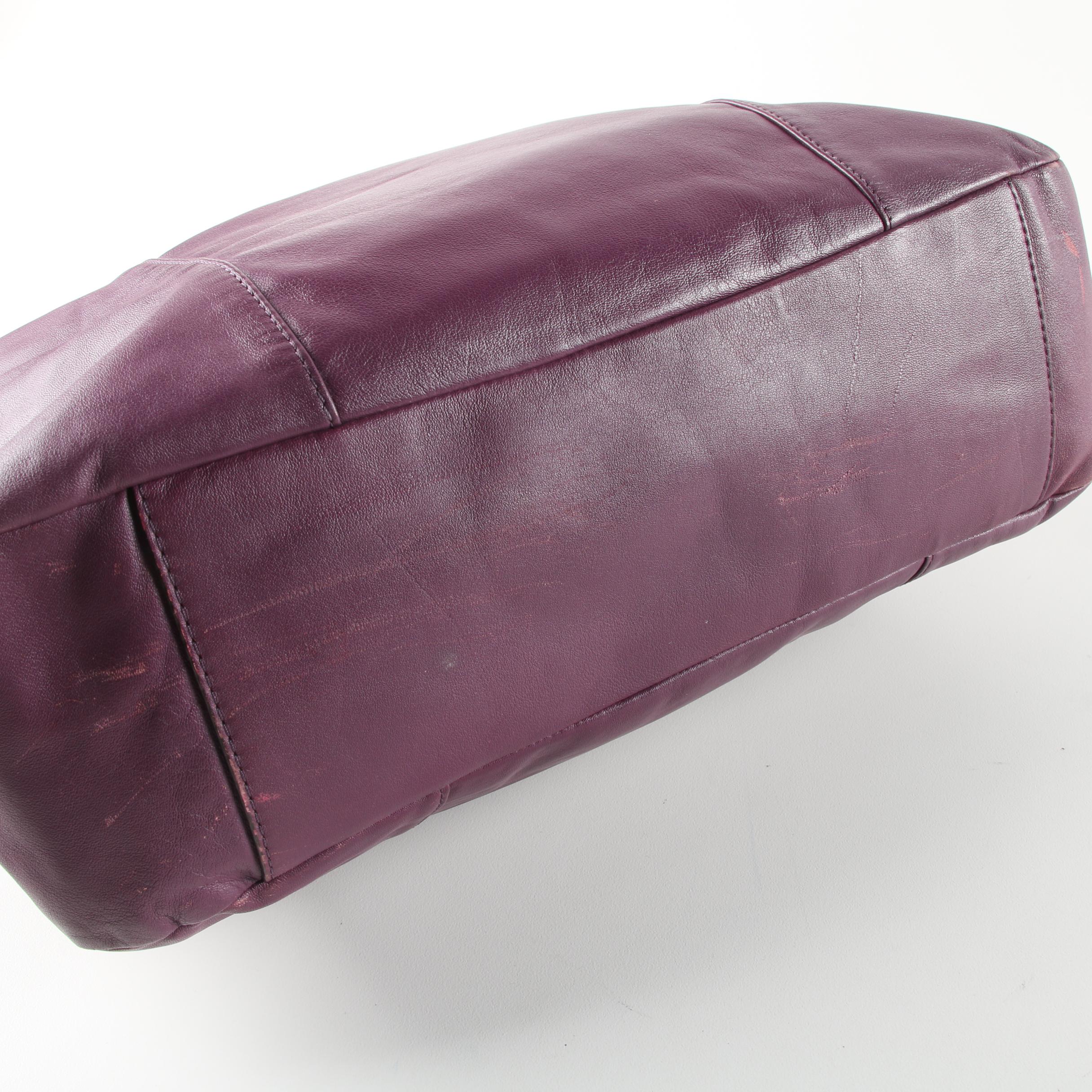 Coach Daisy Spectator Purple Leather Emma Tote Bag