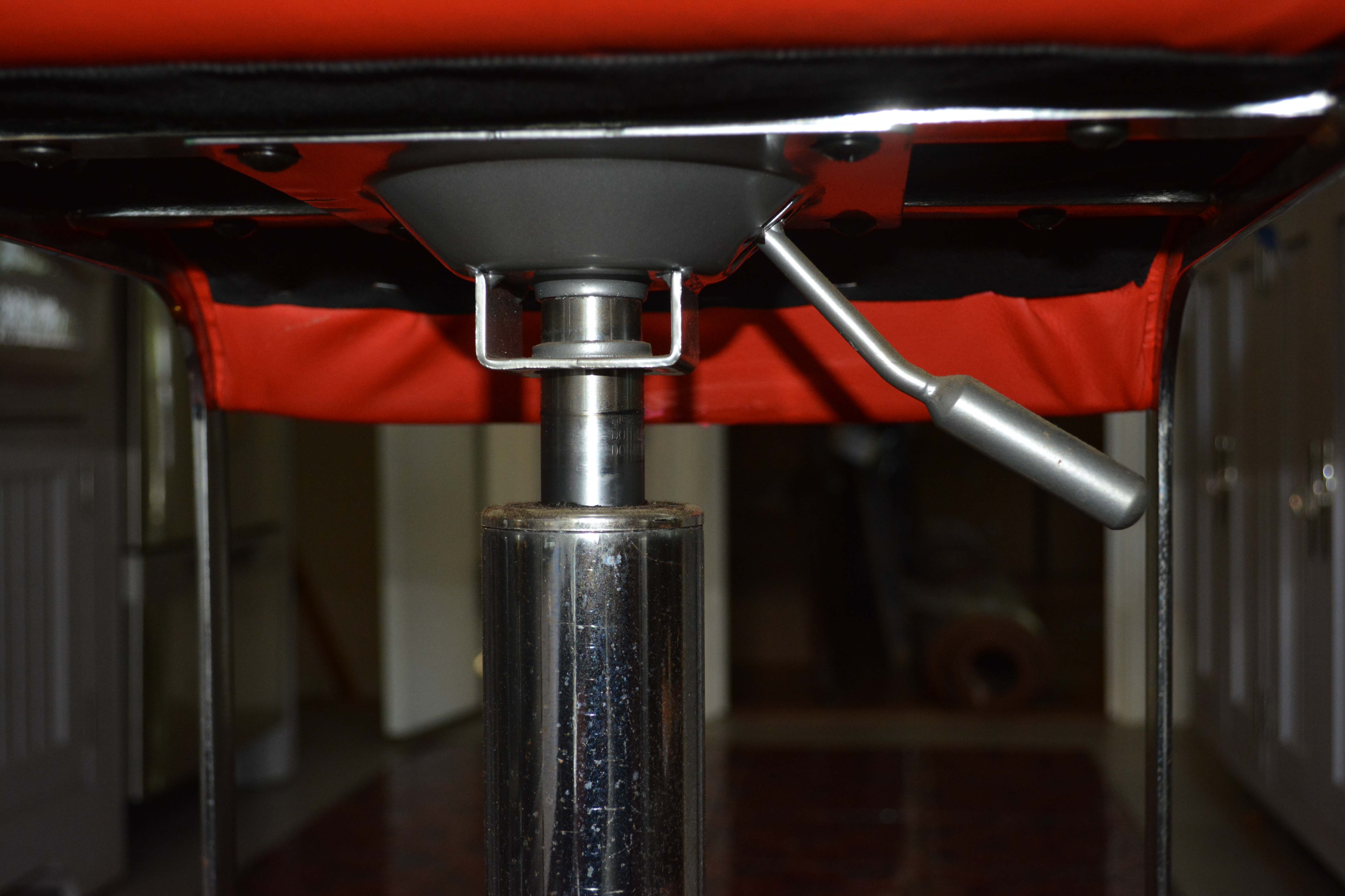 Vintage Faux Red Leather Barstools